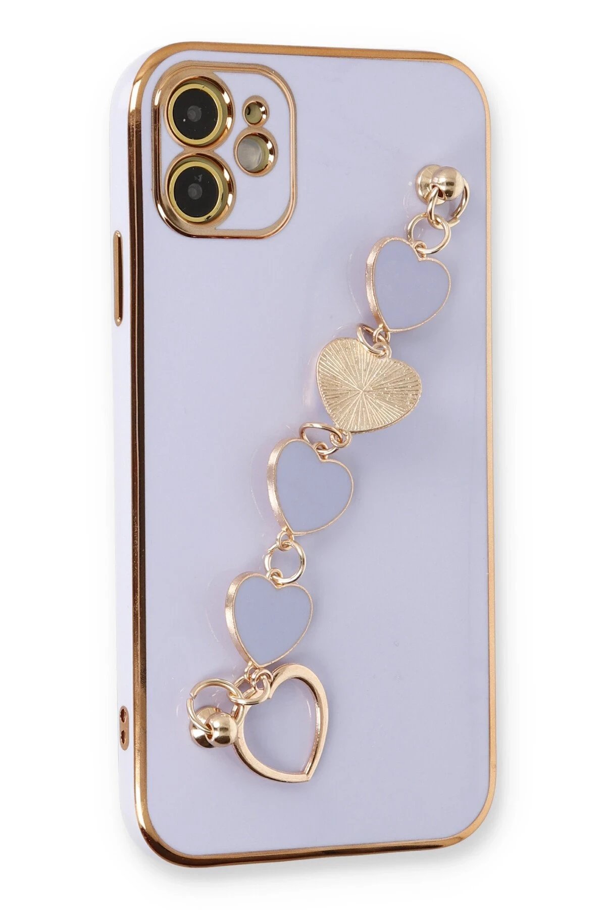 Newface iPhone 12 Kılıf Esila Silikon - Lila