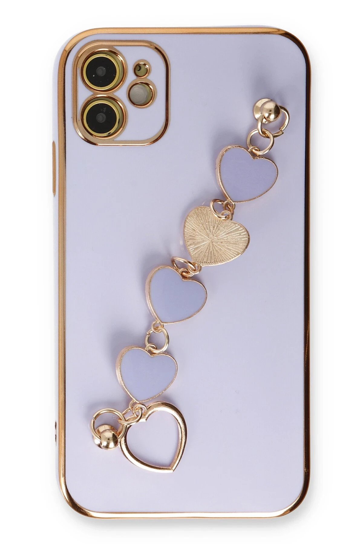 Newface iPhone 12 Kılıf Esila Silikon - Lila