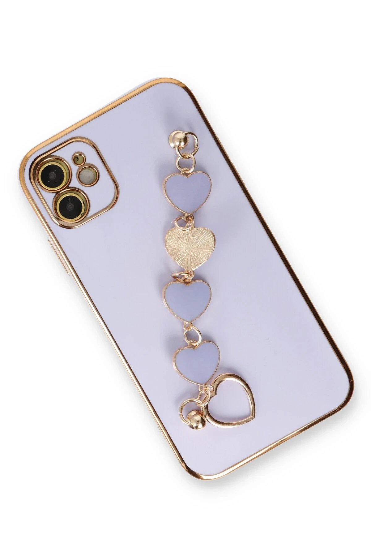 Newface iPhone 12 Kılıf Esila Silikon - Lila