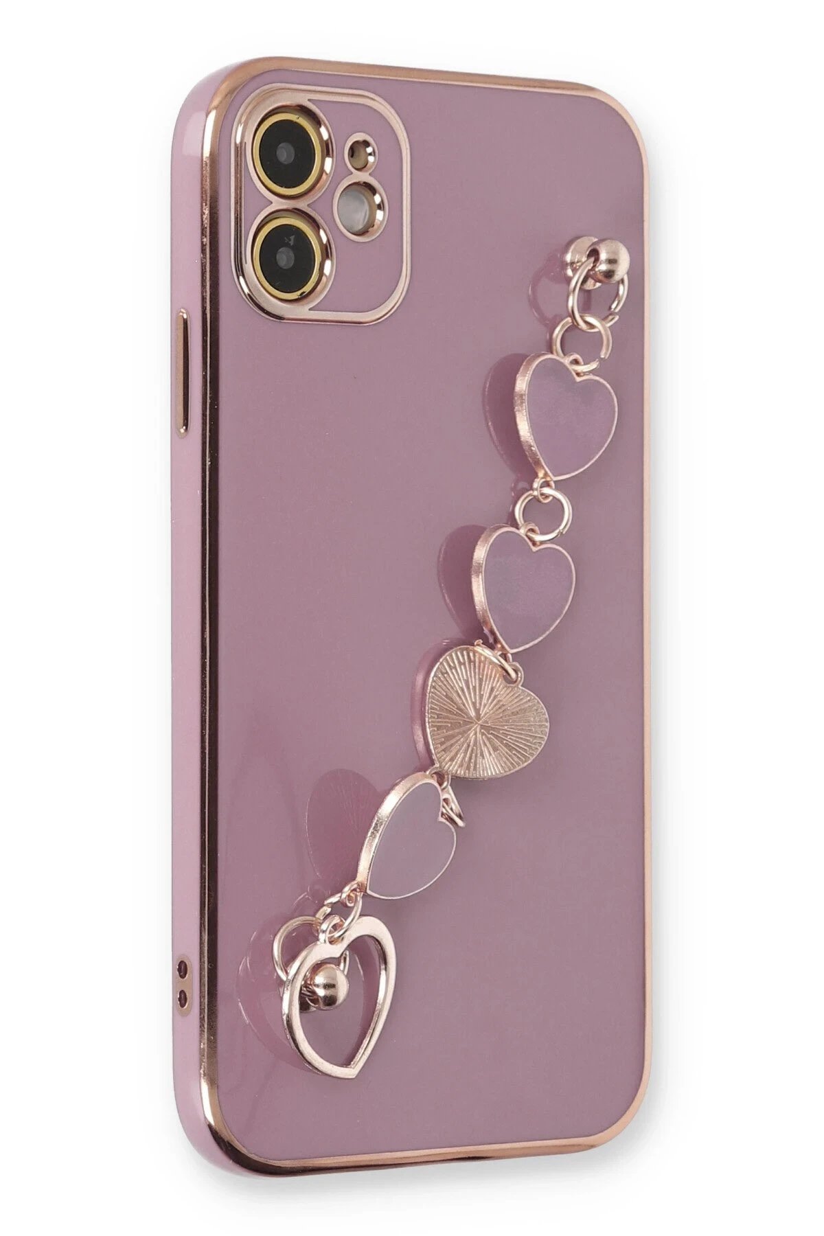 Newface iPhone 12 Kılıf Esila Silikon - Mor