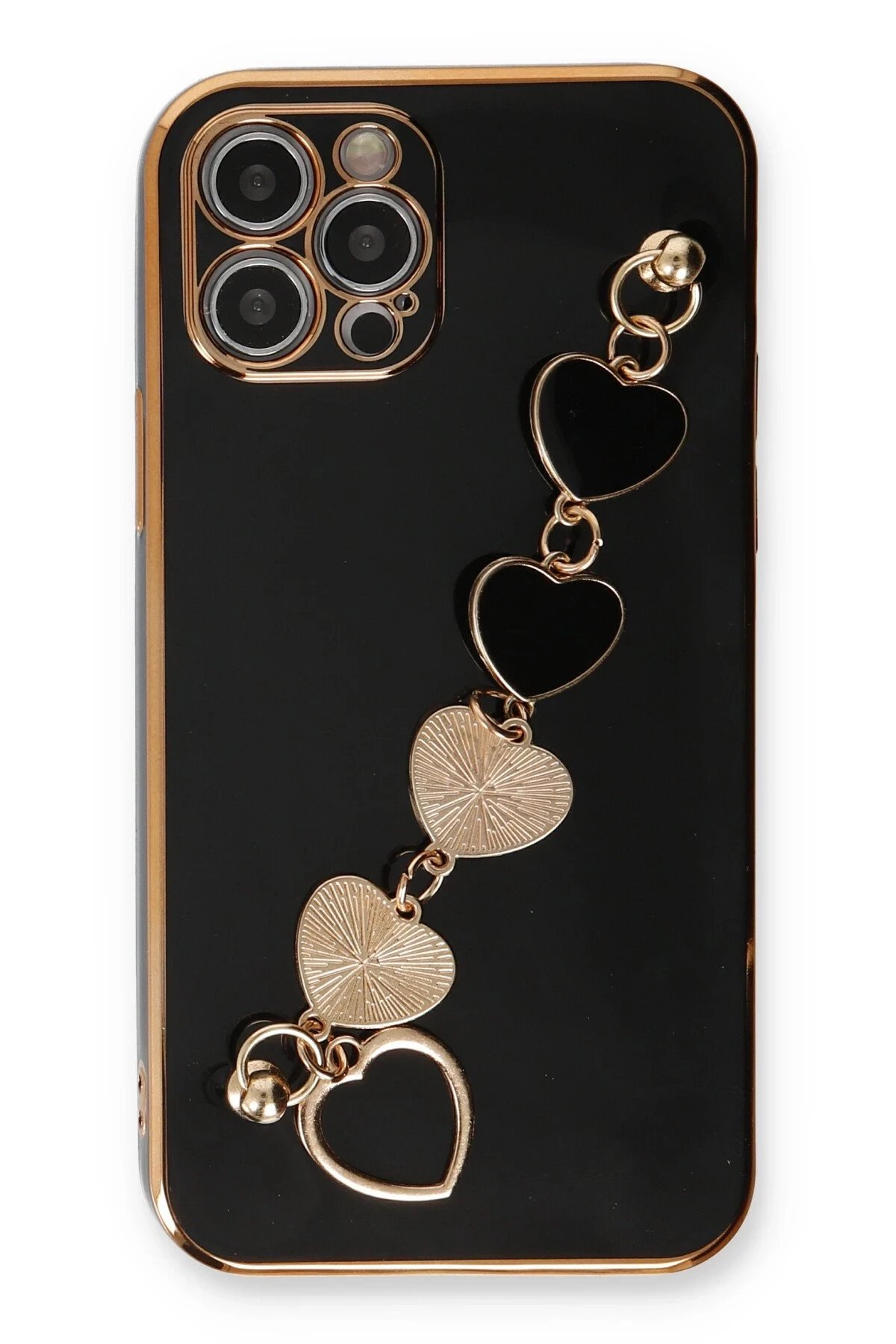 Newface iPhone 12 Pro Max Kılıf Esila Silikon - Siyah