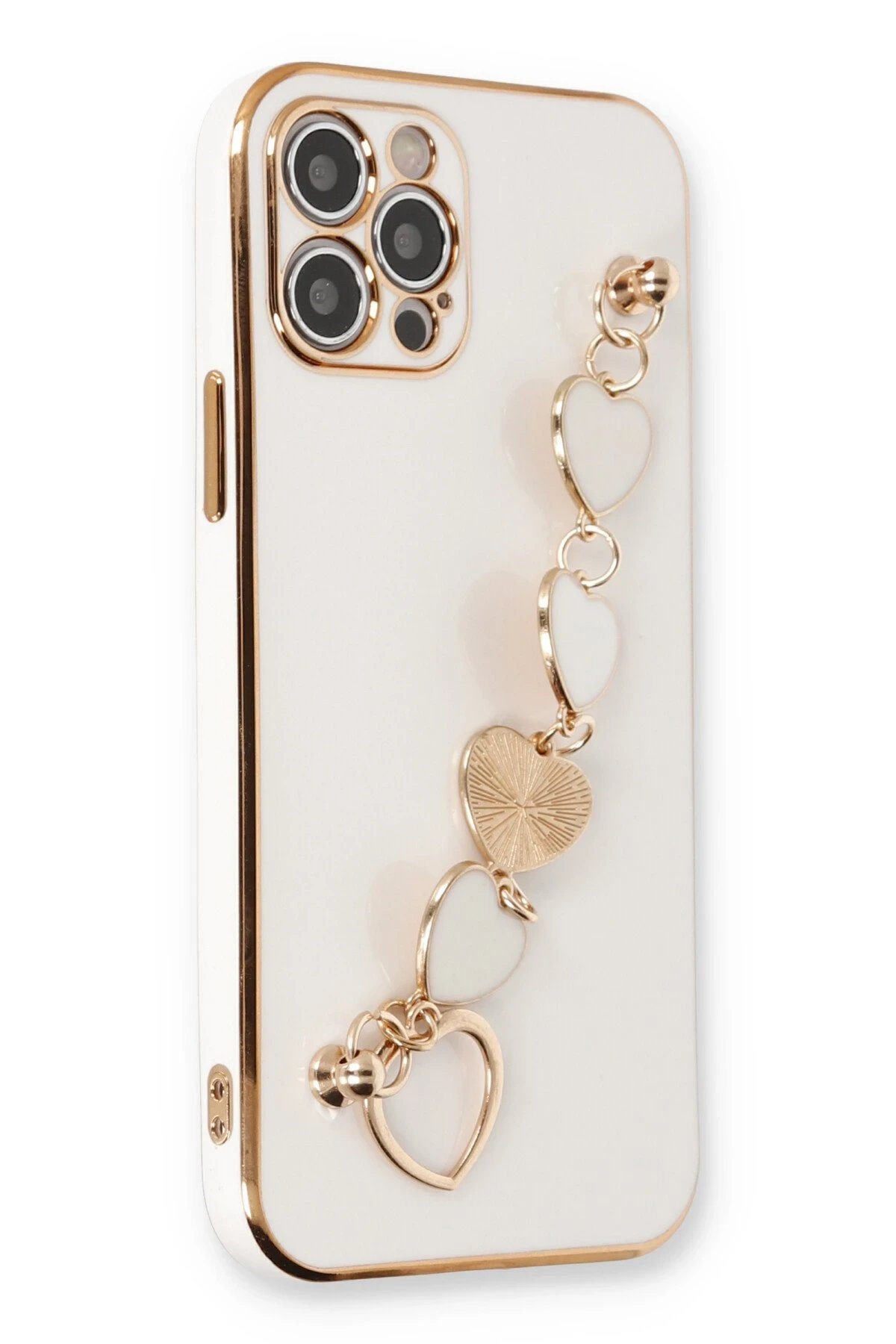 Newface iPhone 12 Pro Max Kılıf Esila Silikon - Beyaz