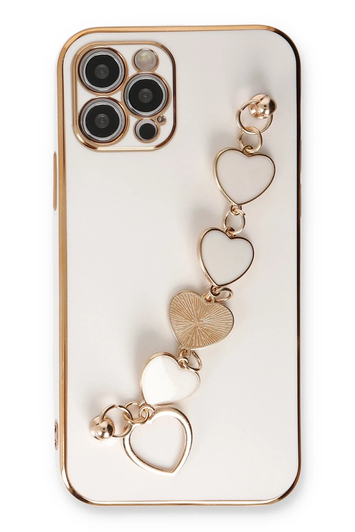 Newface iPhone 12 Pro Max Kılıf Esila Silikon - Beyaz