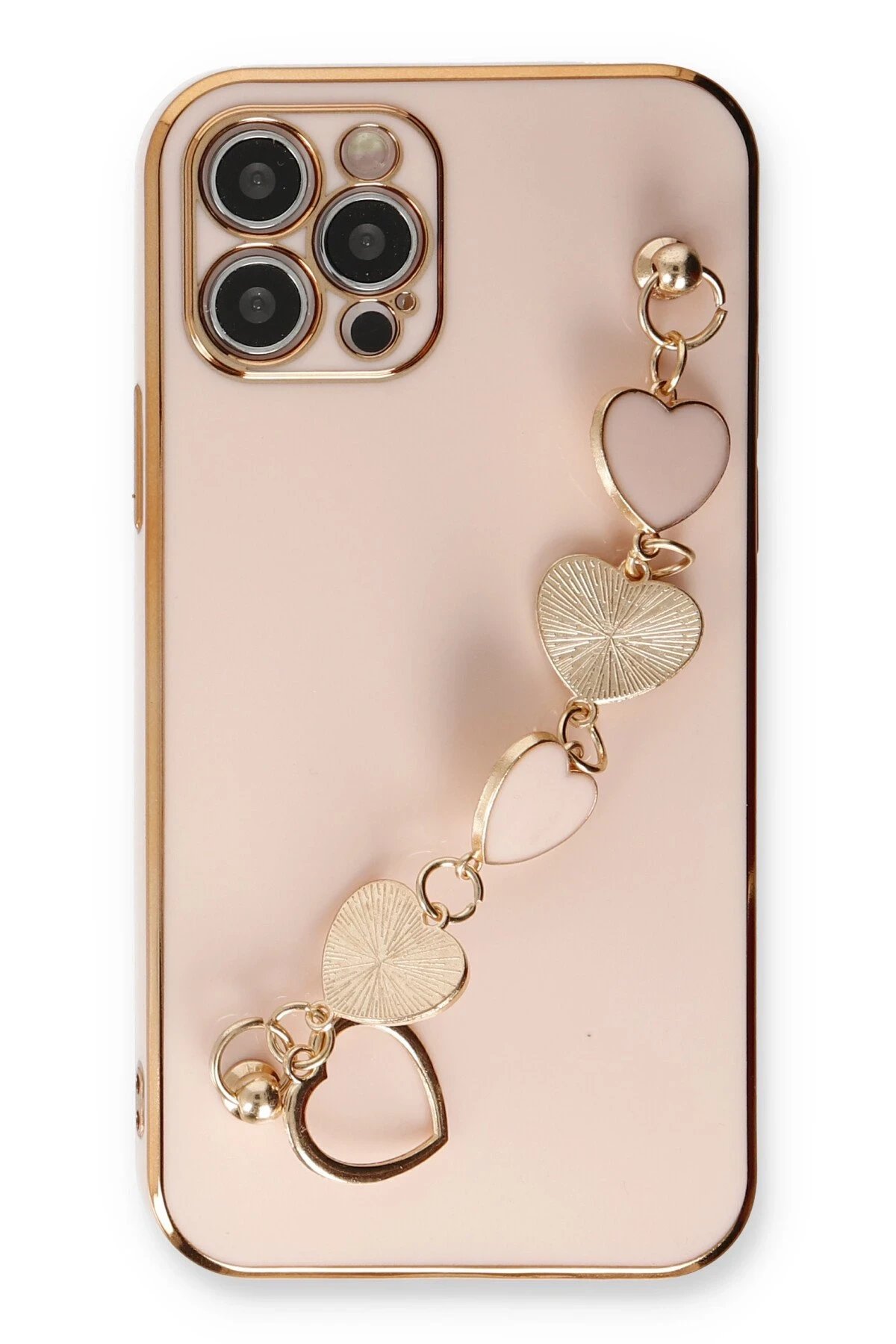 Newface iPhone 12 Pro Max Kılıf Esila Silikon - Pudra