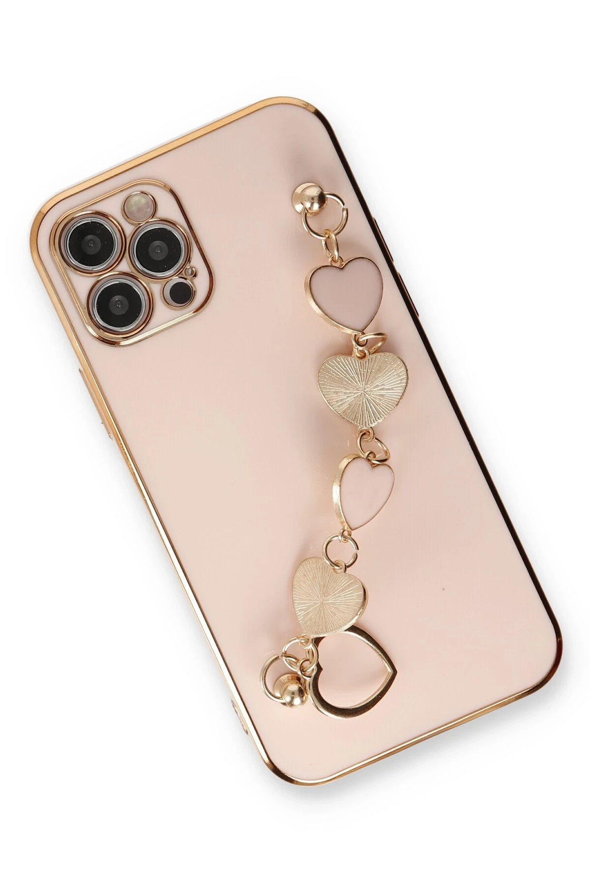 Newface iPhone 12 Pro Max Kılıf Esila Silikon - Pudra