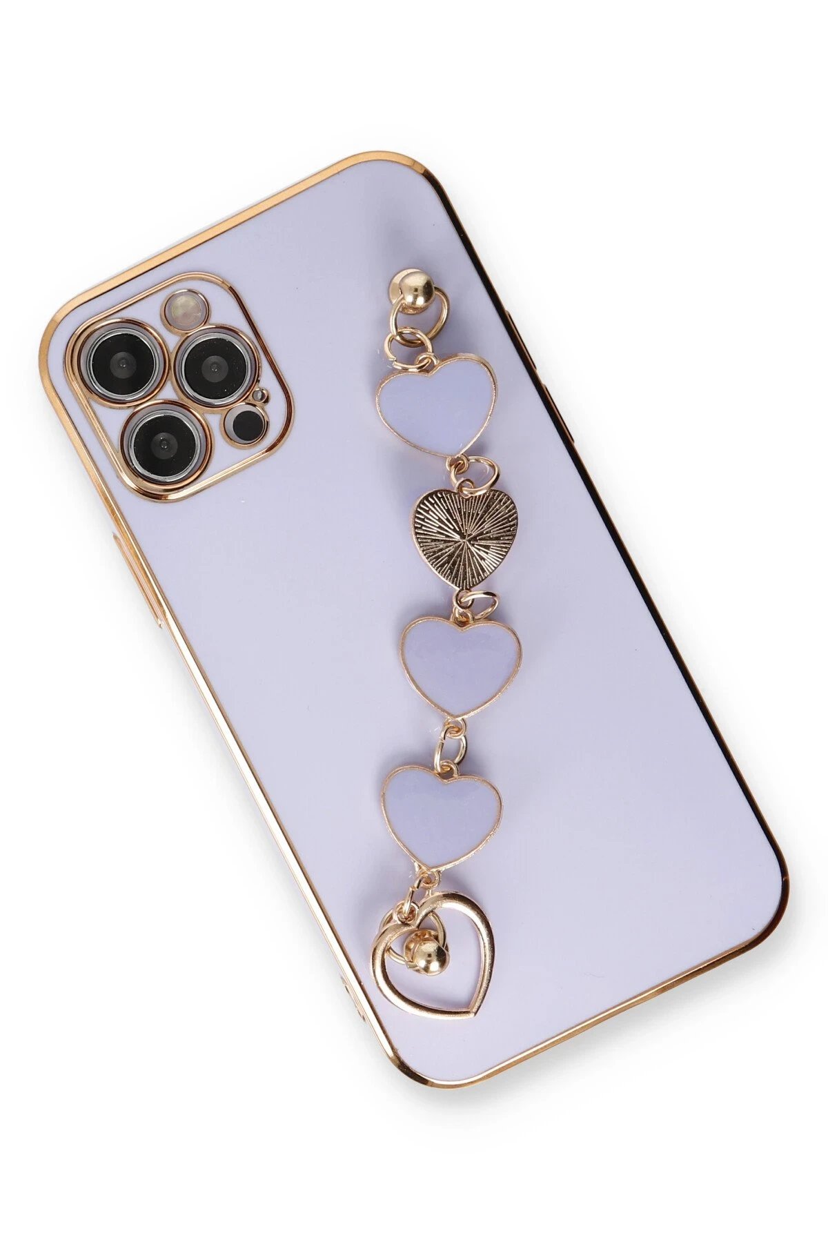 Newface iPhone 12 Pro Max Kılıf Esila Silikon - Lila