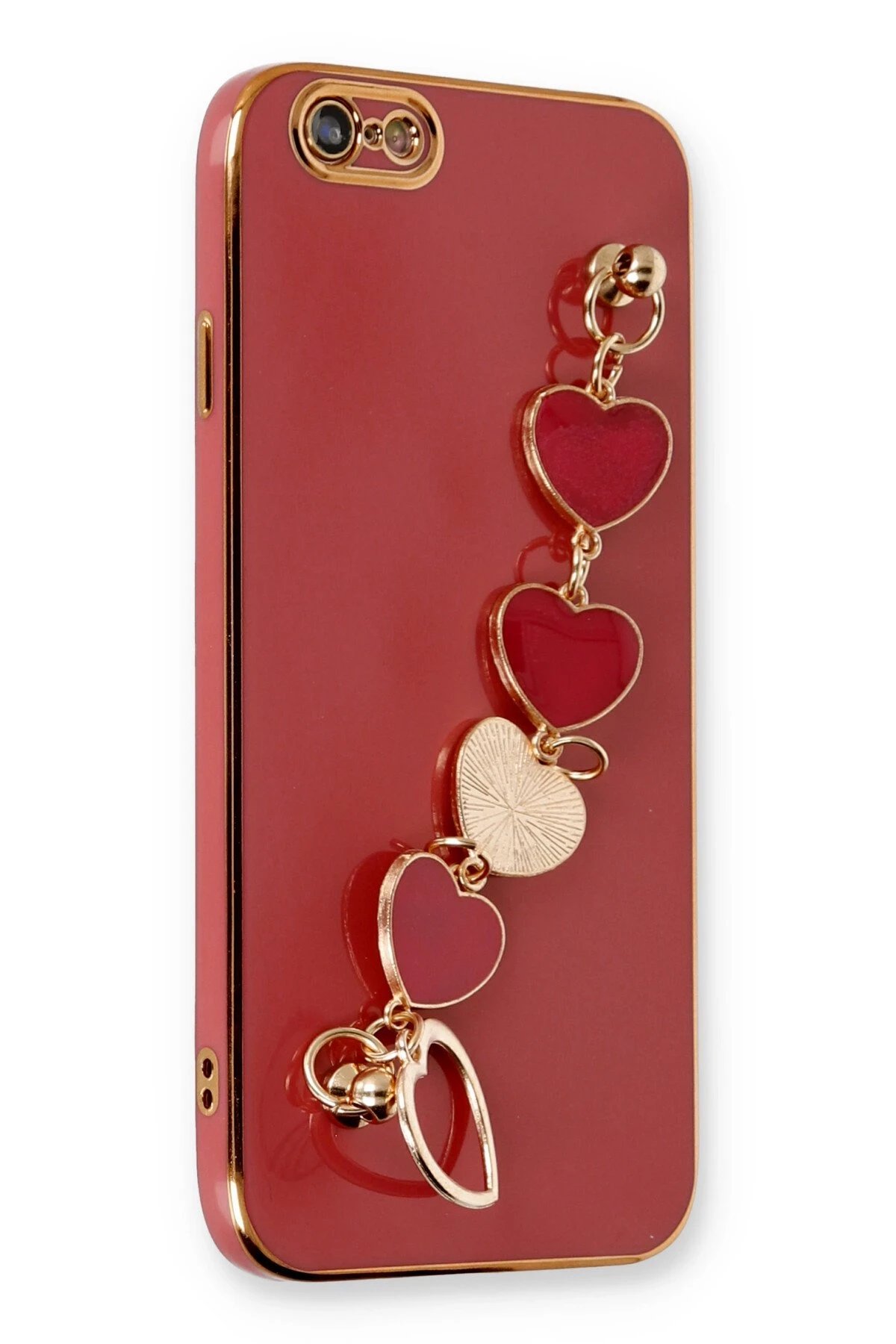 Newface iPhone 6 Kılıf Esila Silikon - Kırmızı