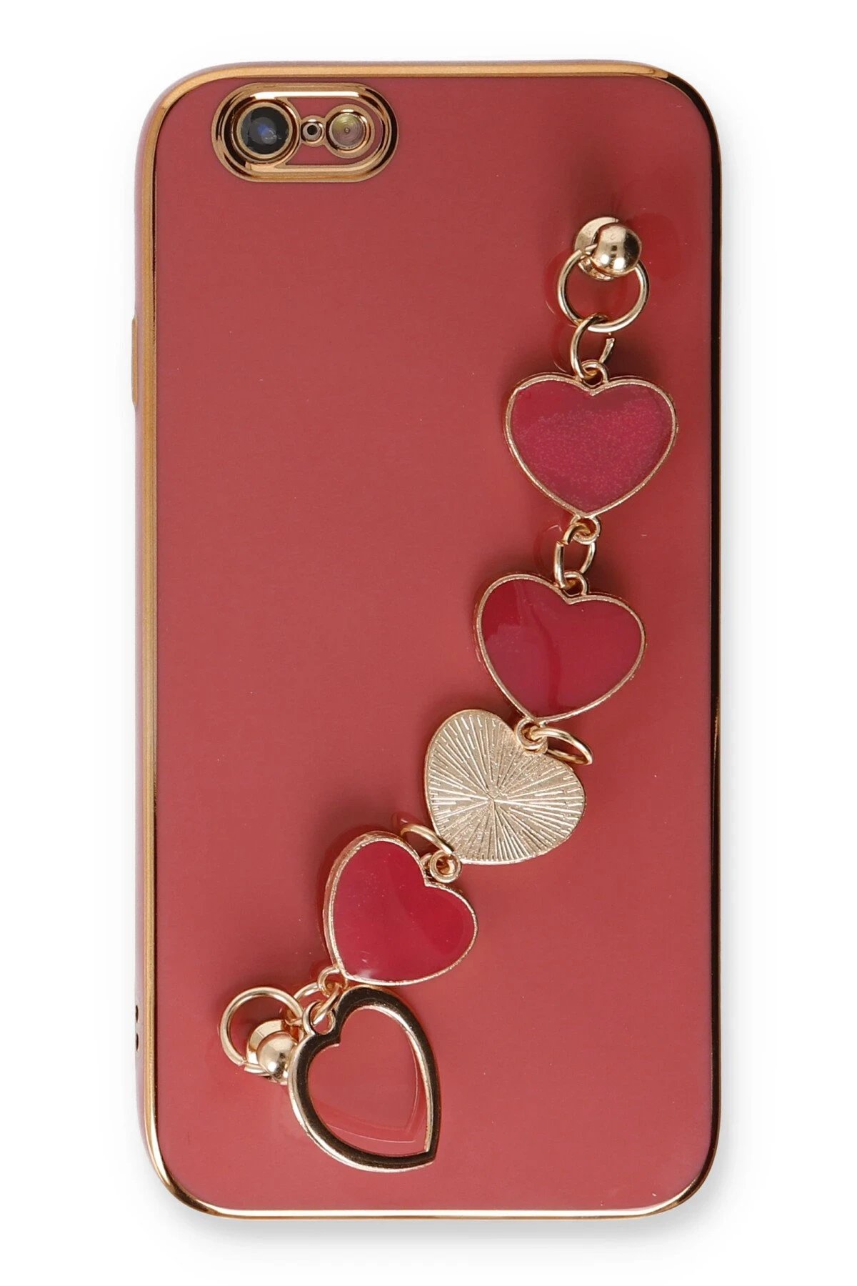 Newface iPhone 6 Kılıf Esila Silikon - Kırmızı