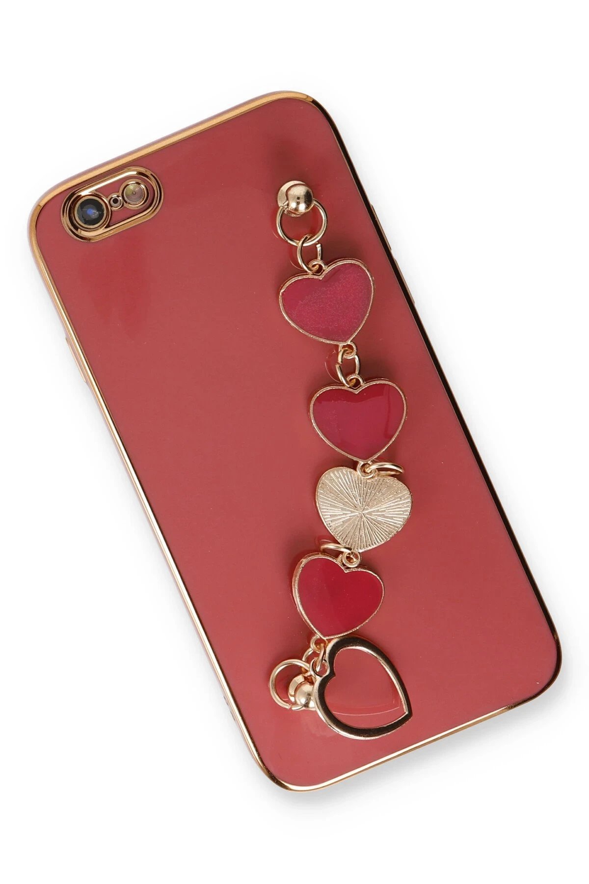 Newface iPhone 6 Kılıf Esila Silikon - Kırmızı