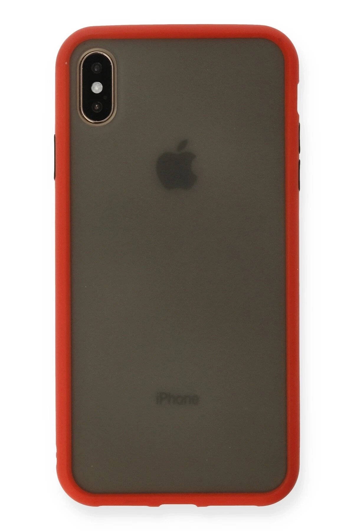 Newface iPhone XS Max Kılıf Montreal Silikon Kapak - Kırmızı