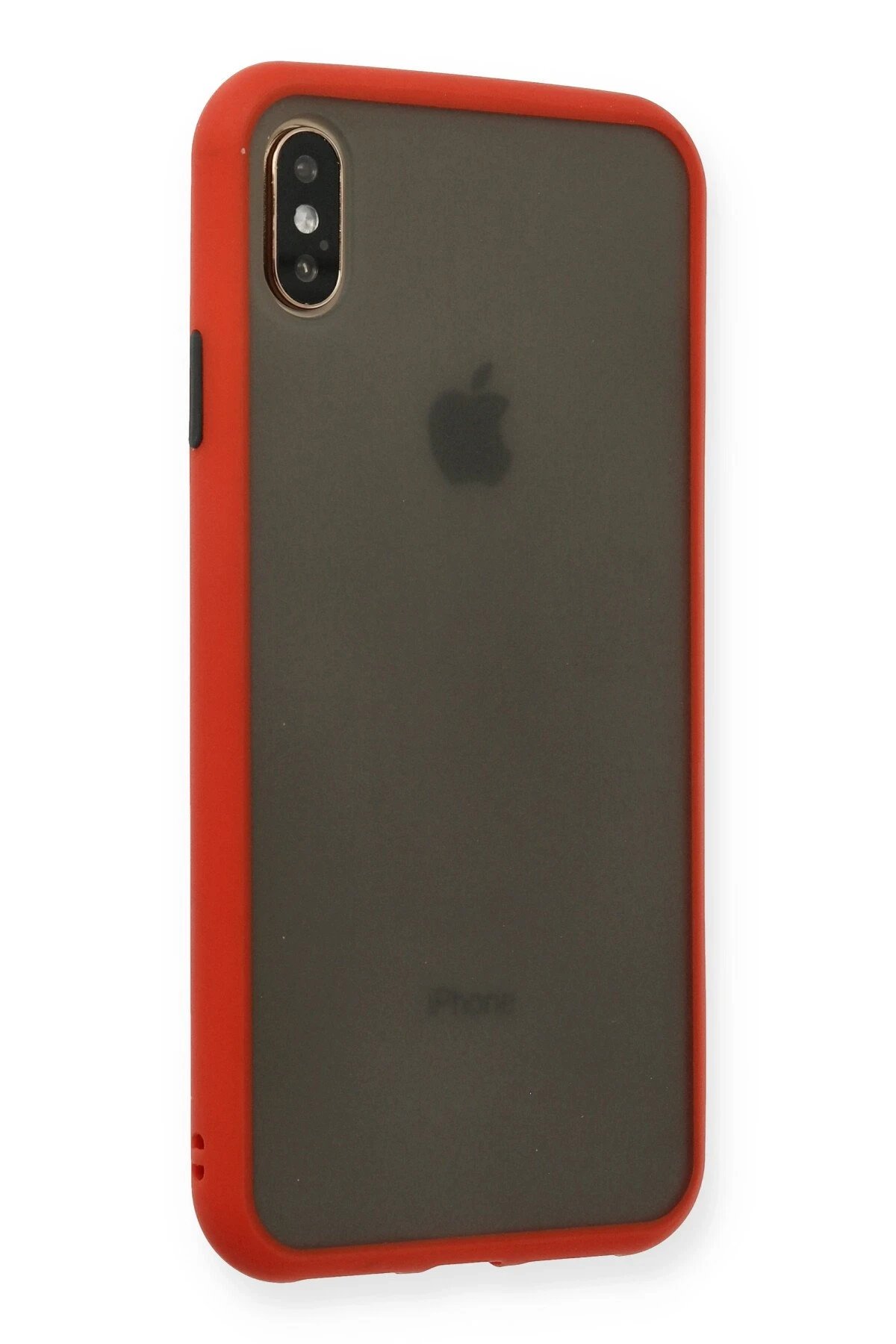 Newface iPhone XS Max Kılıf Montreal Silikon Kapak - Kırmızı