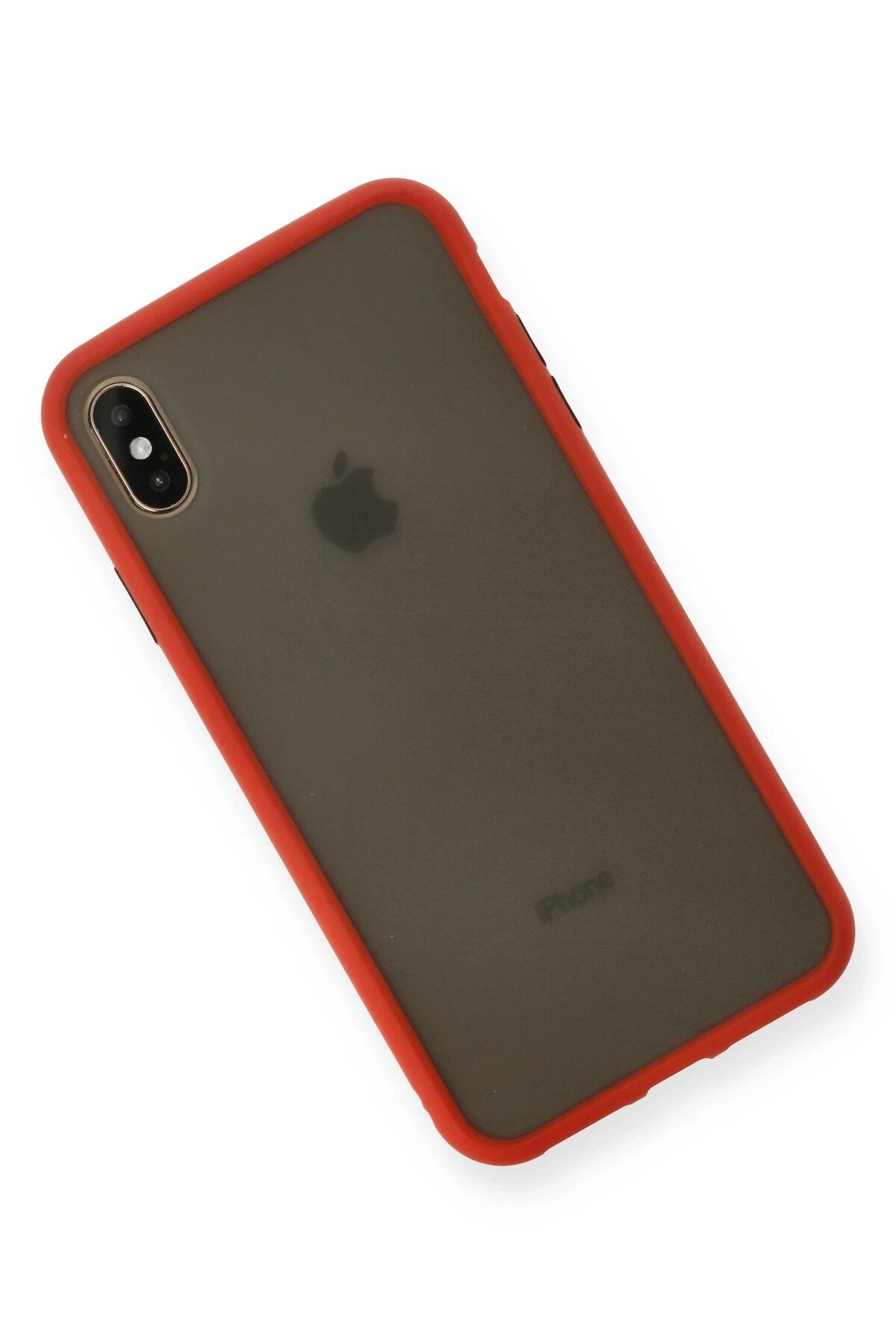 Newface iPhone XS Max Kılıf Montreal Silikon Kapak - Kırmızı