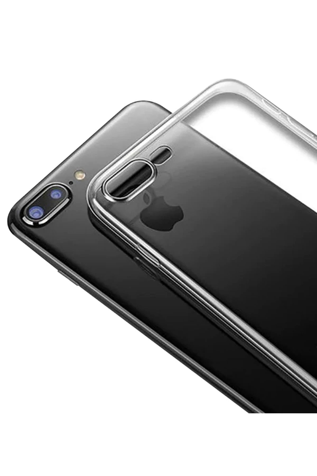 Newface iPhone 8 Plus Kılıf Lüx Şeffaf Silikon