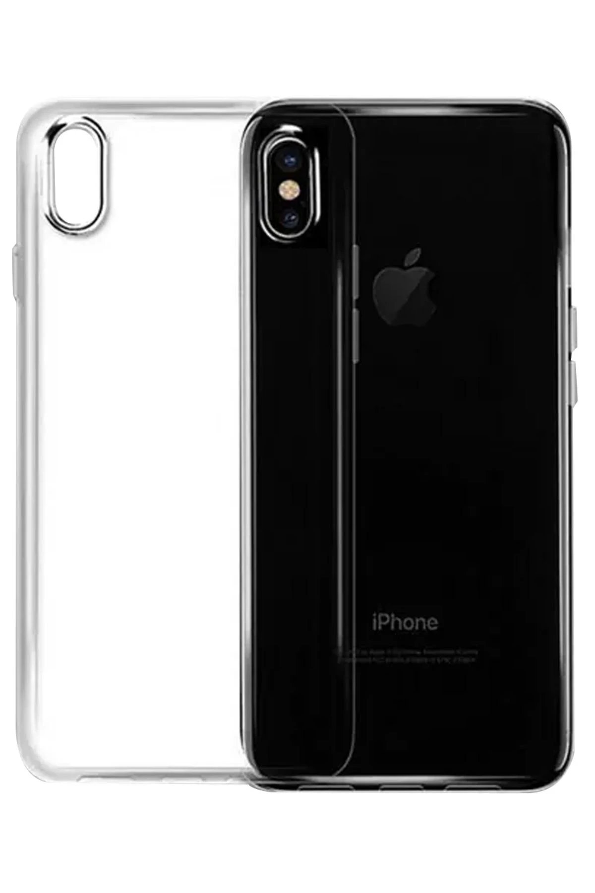 Newface iPhone X Kılıf Lüx Şeffaf Silikon