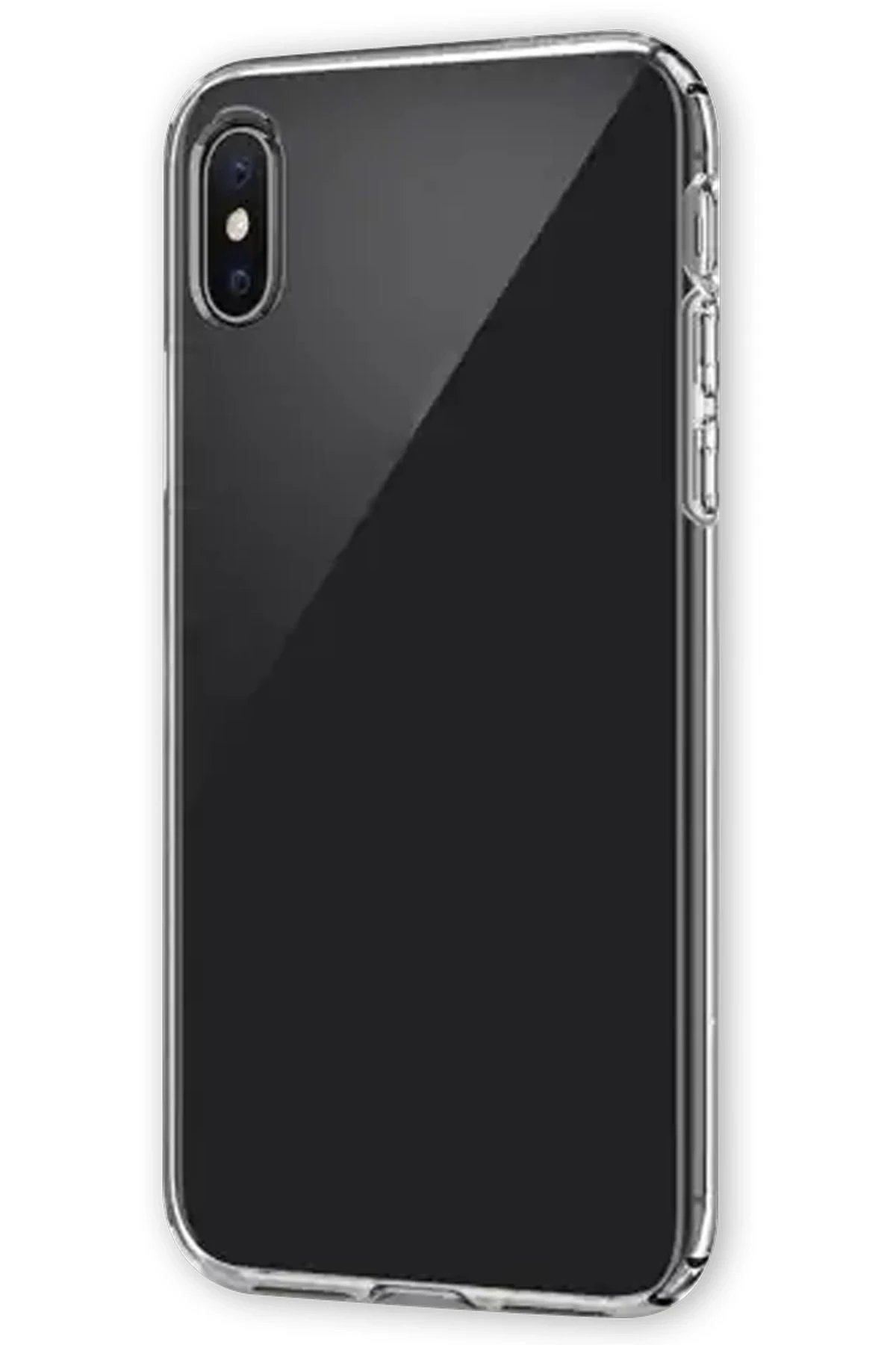 Newface iPhone XS Max Kılıf Lüx Şeffaf Silikon