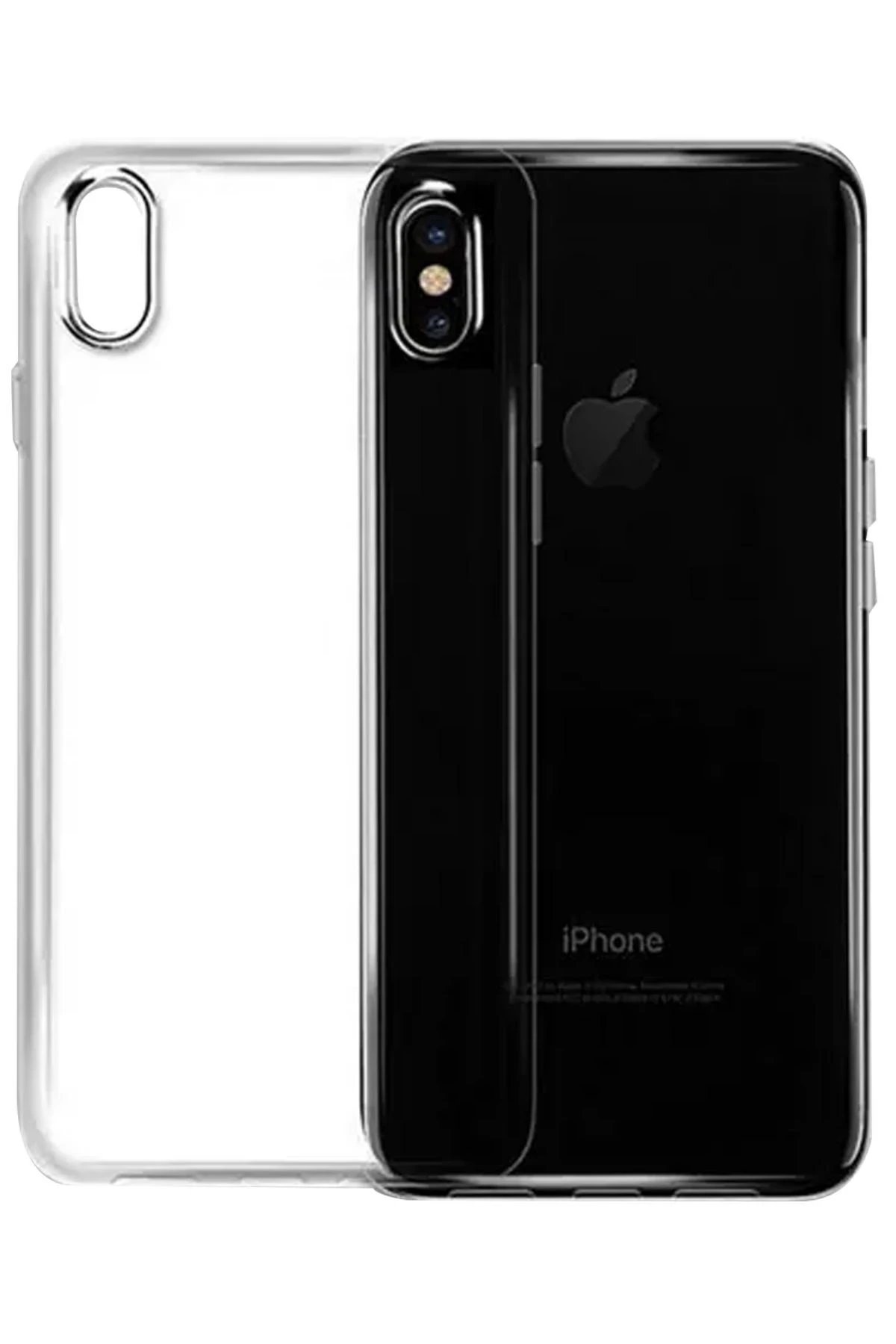 Newface iPhone XS Max Kılıf Lüx Şeffaf Silikon