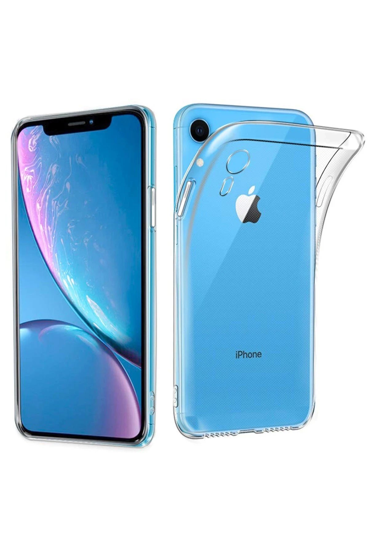 Newface iPhone XR Kılıf Lüx Şeffaf Silikon