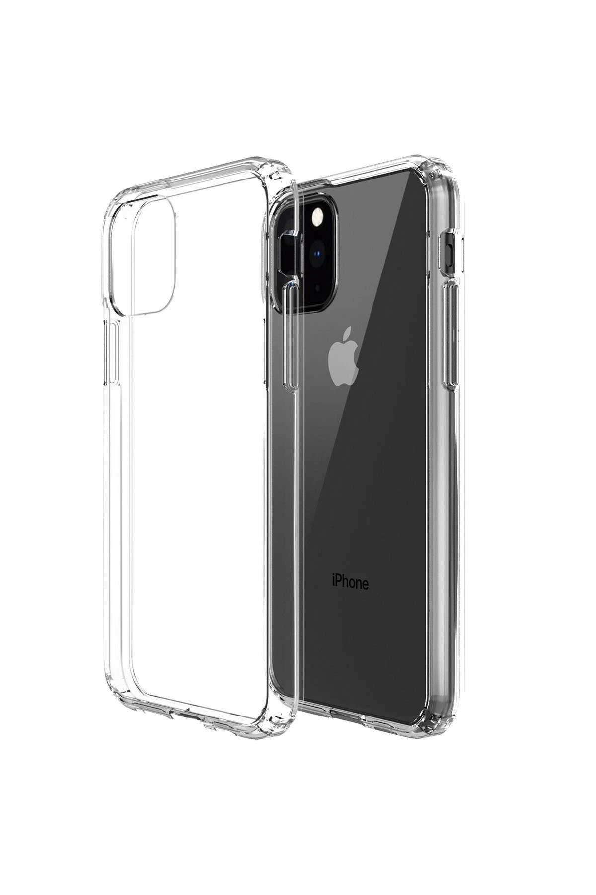 Newface iPhone 11 Pro Max Kılıf Lüx Şeffaf Silikon