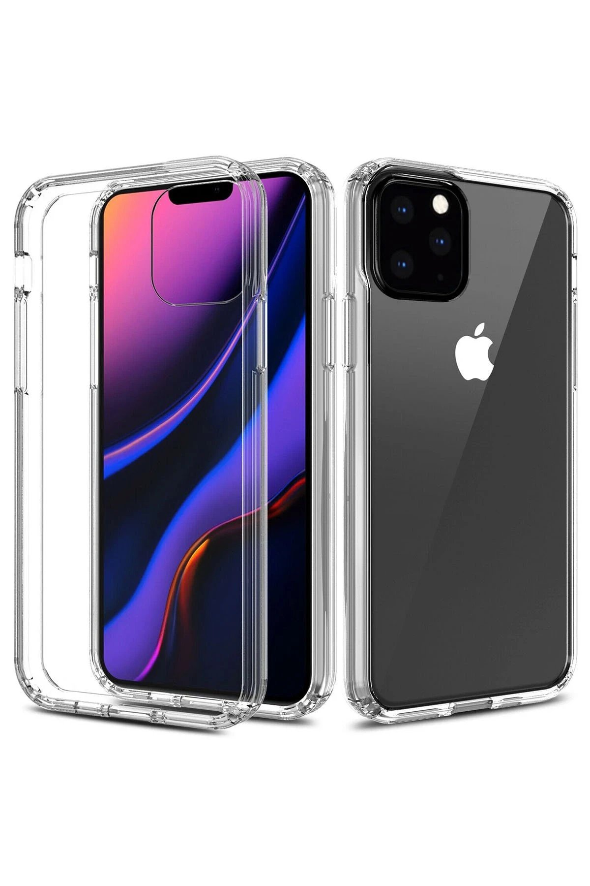 Newface iPhone 11 Pro Max Kılıf Lüx Şeffaf Silikon