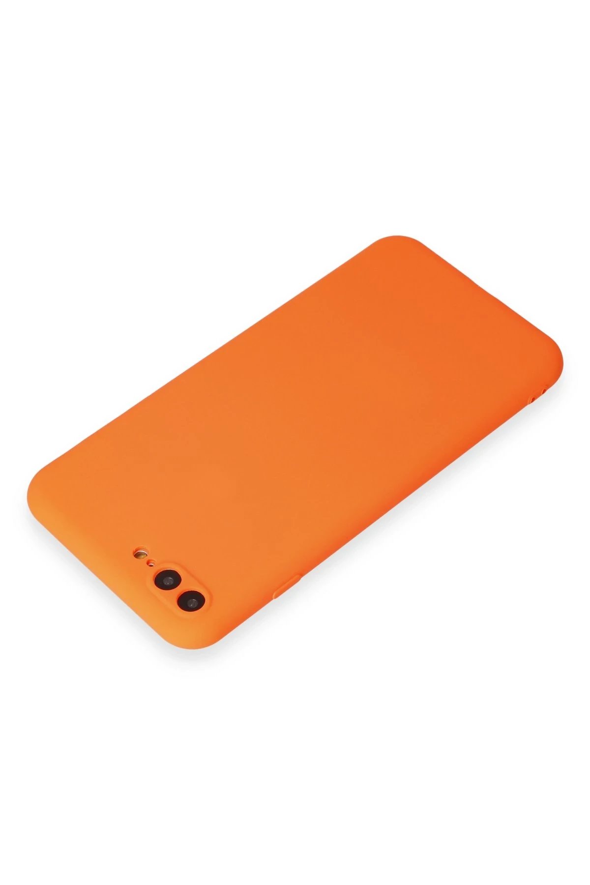 Newface iPhone 7 Plus Kılıf First Silikon - Turuncu