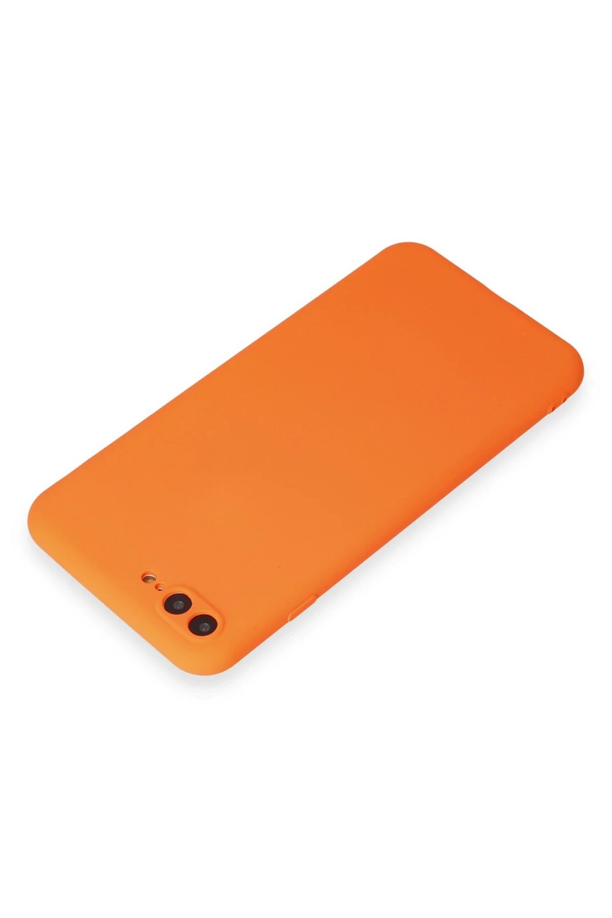 Newface iPhone 7 Plus Kılıf First Silikon - Parlak Turuncu