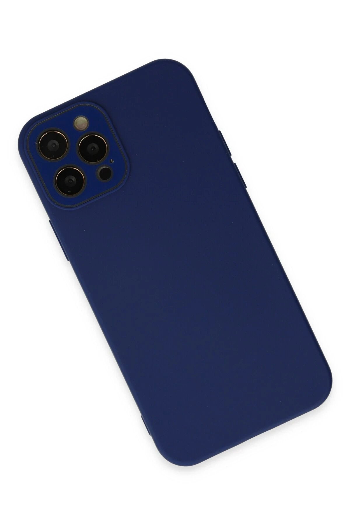 Newface iPhone 12 Pro Kılıf Lansman Glass Kapak - Sky Blue