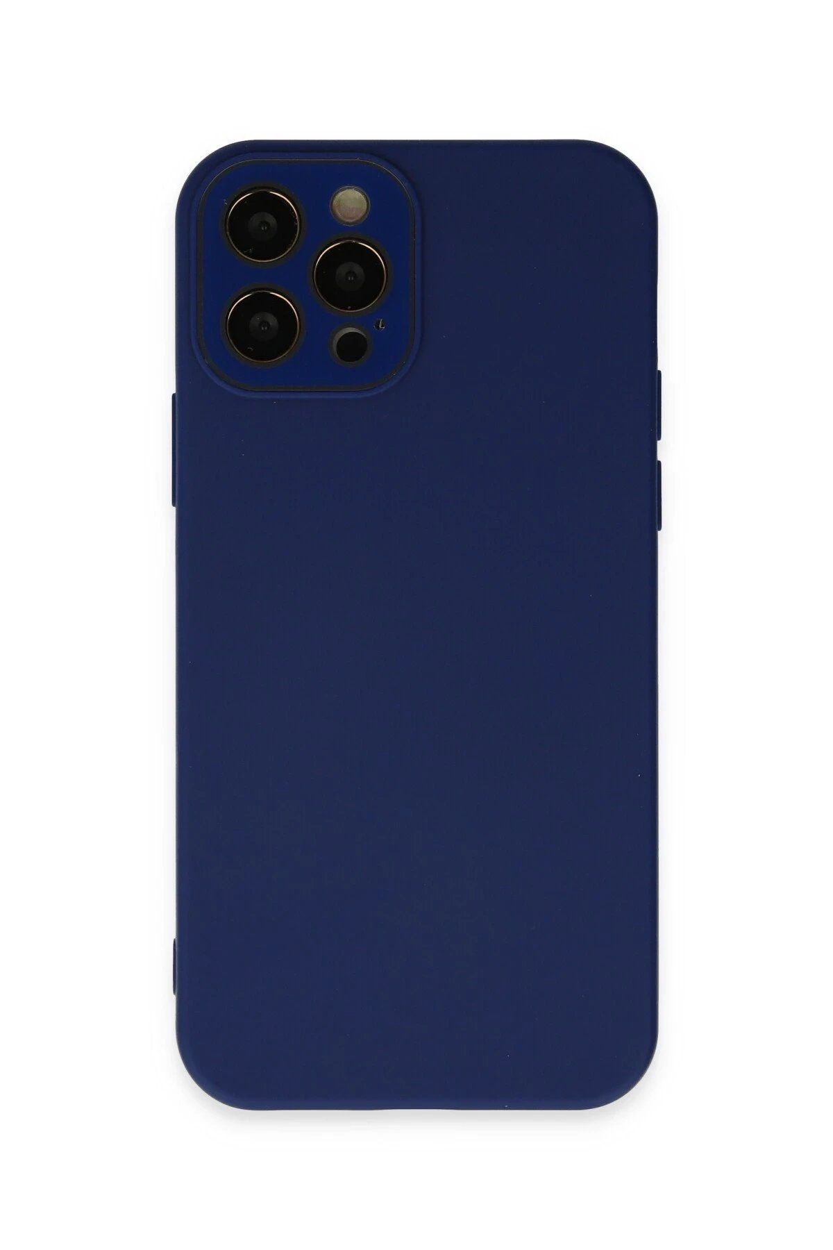 Newface iPhone 12 Pro Max Kılıf Lansman Glass Kapak - Sky Blue