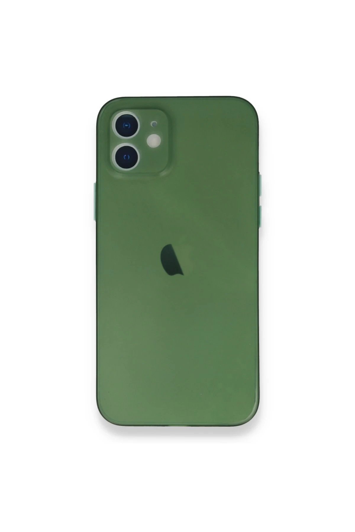 Newface iPhone 12 Mini Kılıf PP Ultra İnce Kapak - Yeşil