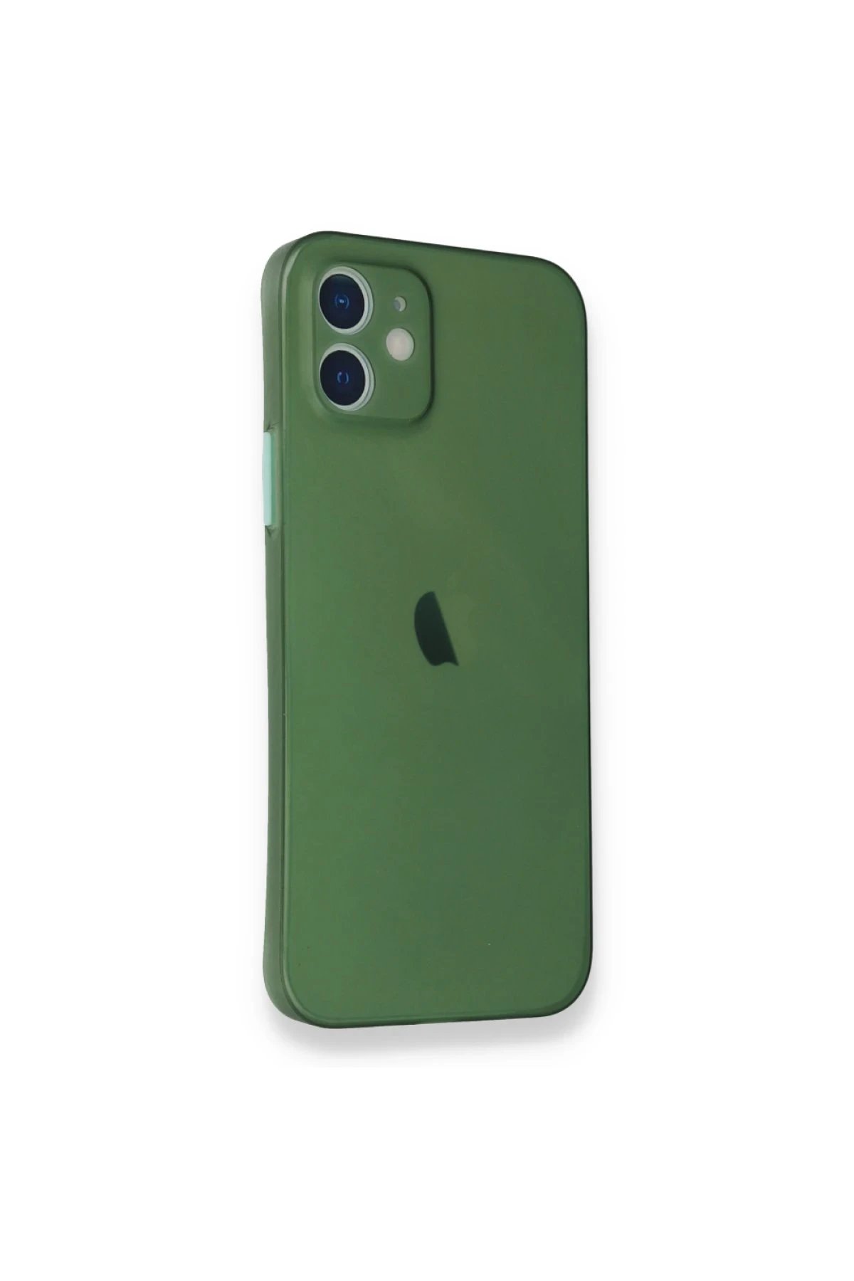 Newface iPhone 12 Mini Kılıf PP Ultra İnce Kapak - Yeşil