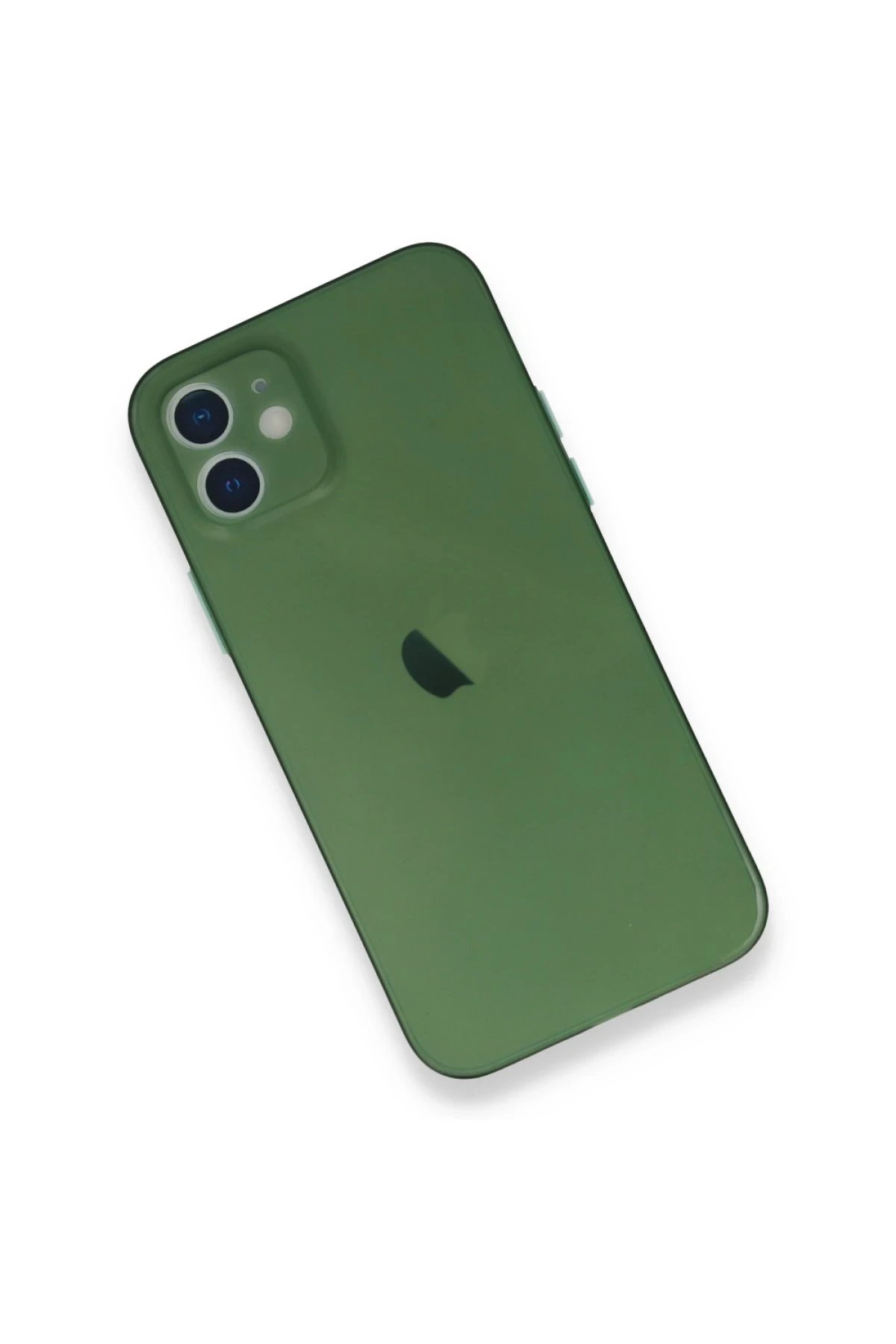 Newface iPhone 12 Mini Kılıf PP Ultra İnce Kapak - Yeşil