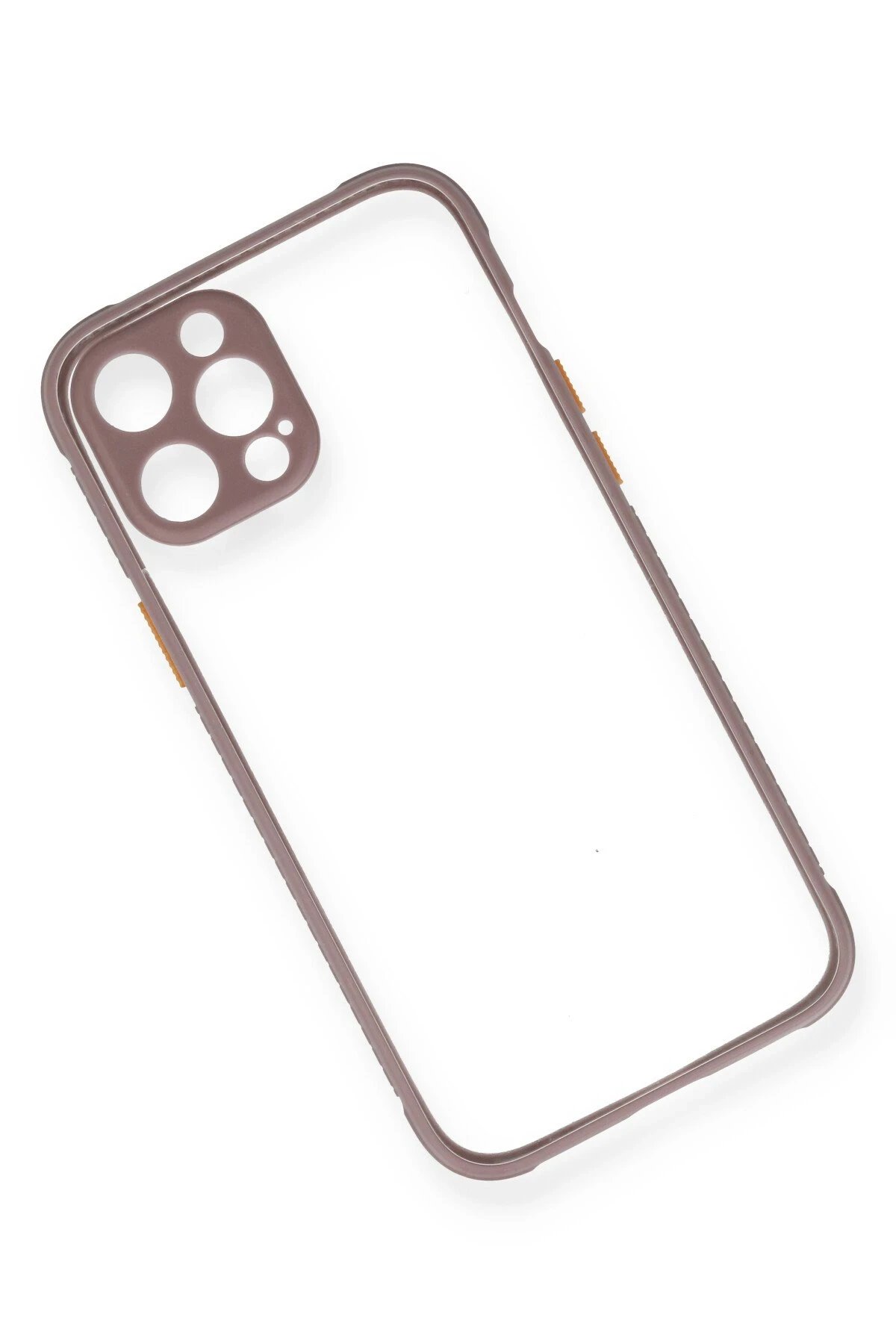 Newface iPhone 12 Pro Kılıf Miami Şeffaf Silikon - Açık Mor