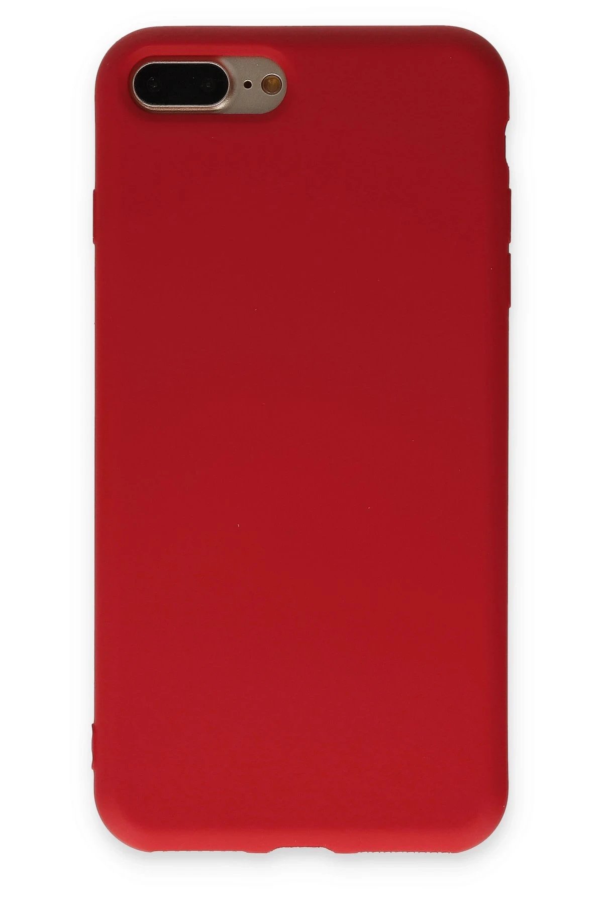 Newface iPhone 7 Plus Kılıf Nano içi Kadife Silikon - Kırmızı