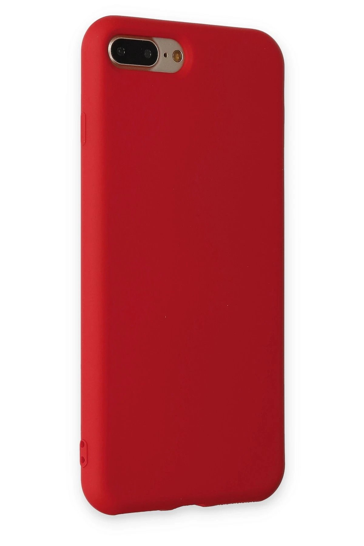 Newface iPhone 7 Plus Kılıf Nano içi Kadife Silikon - Kırmızı