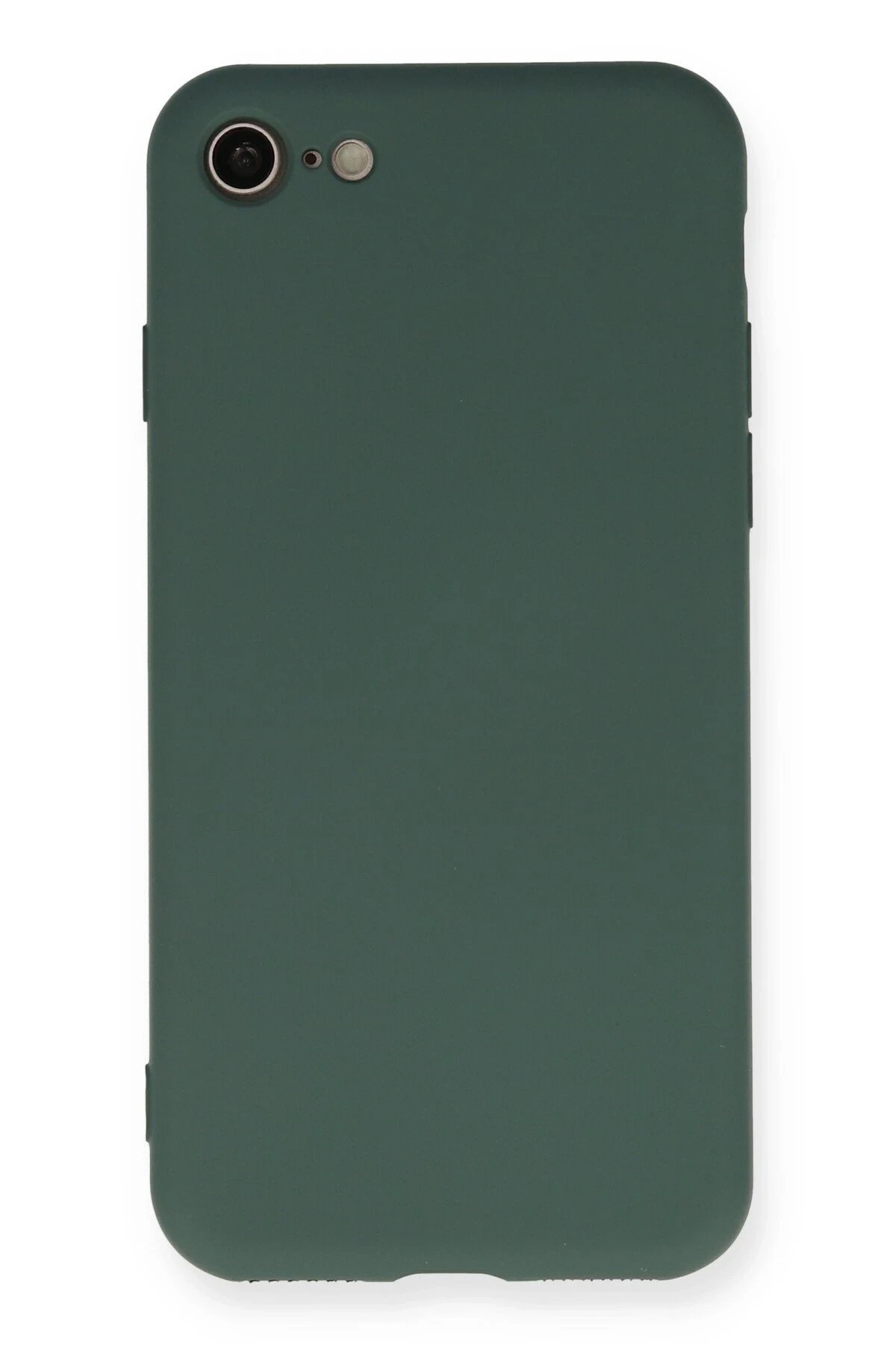 Newface iPhone 7 Kılıf Nano içi Kadife Silikon - Koyu Yeşil