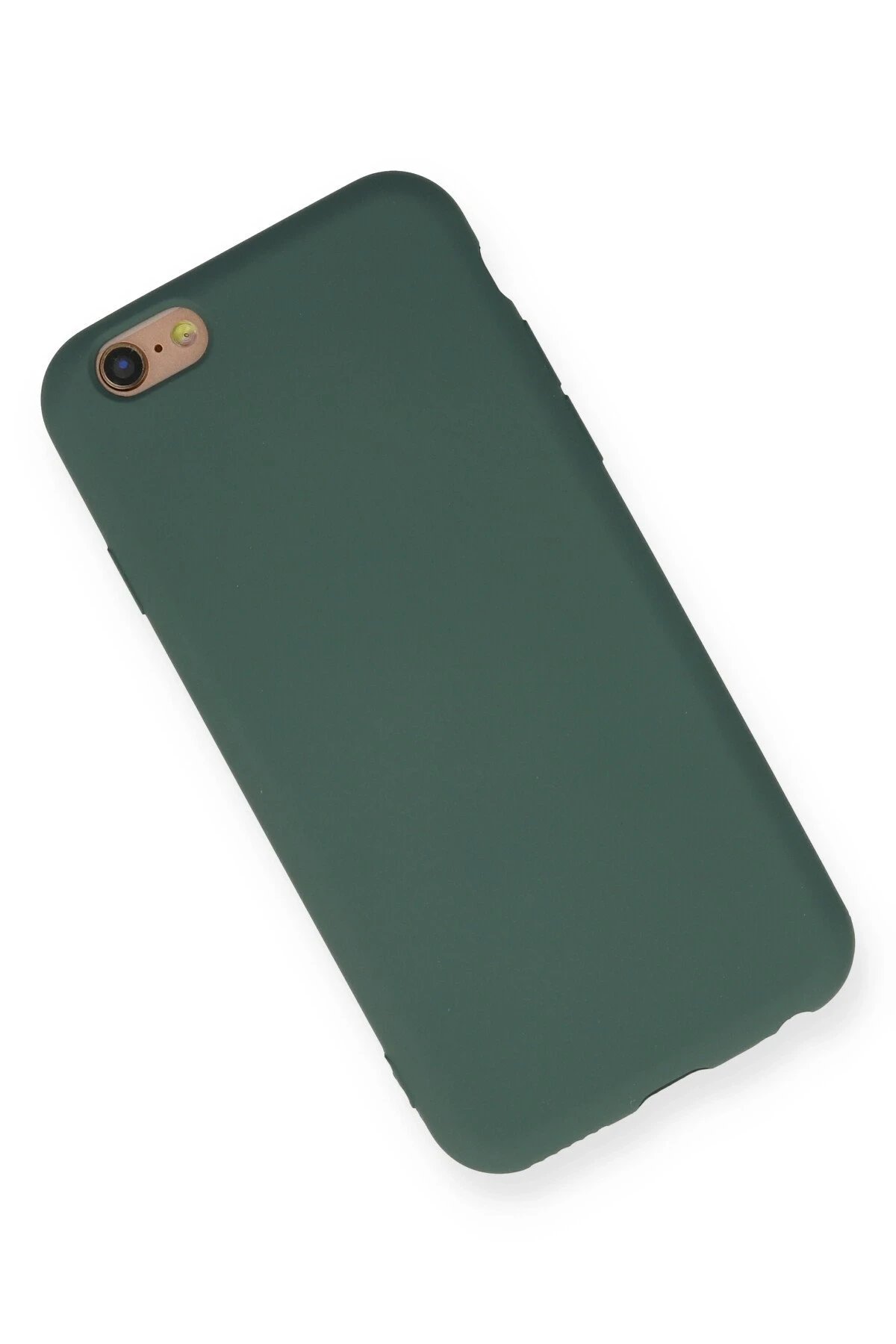 Newface iPhone 6 Kılıf Nano içi Kadife Silikon - Koyu Yeşil