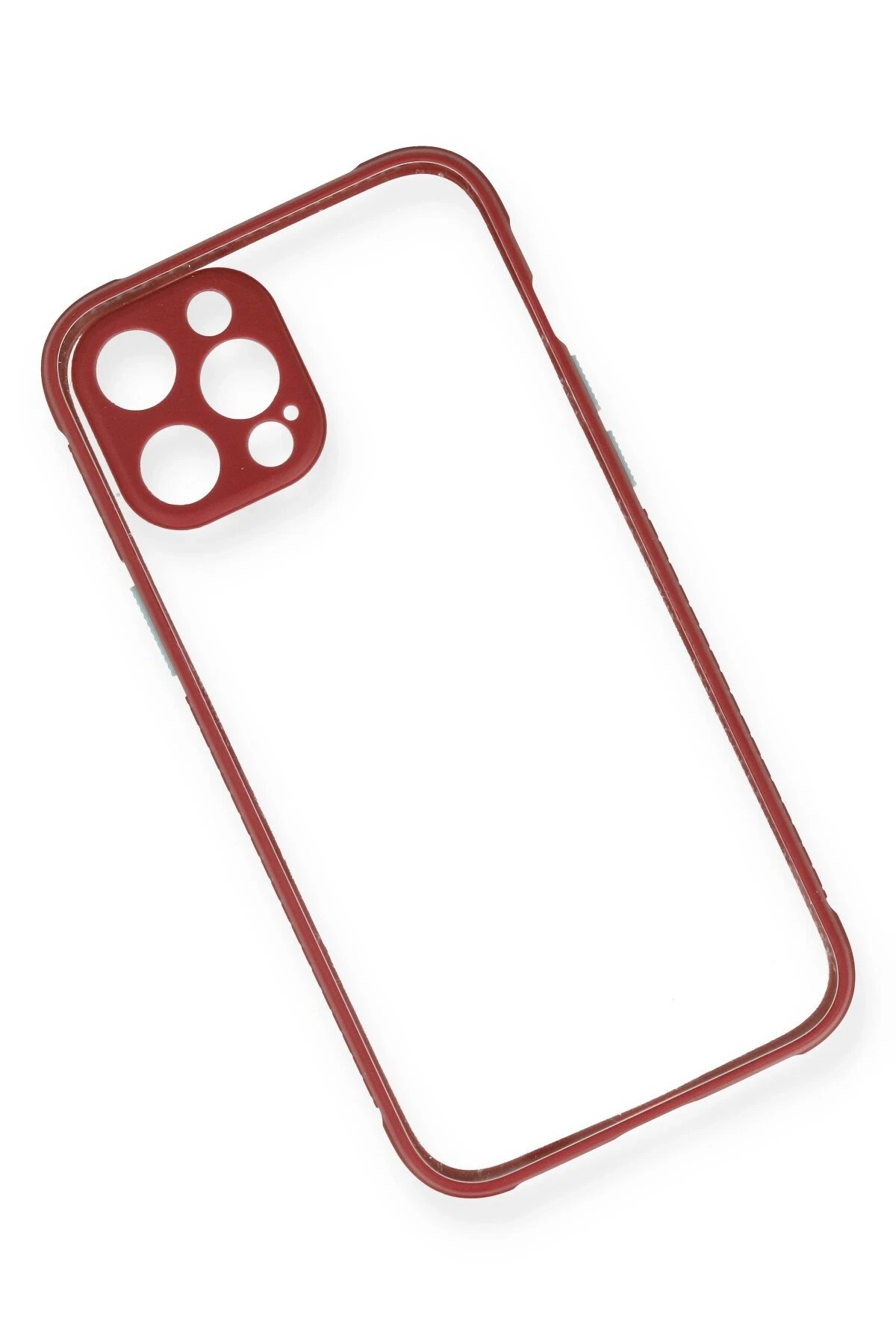 Newface iPhone 12 Pro Max Kılıf Miami Şeffaf Silikon - Fuşya