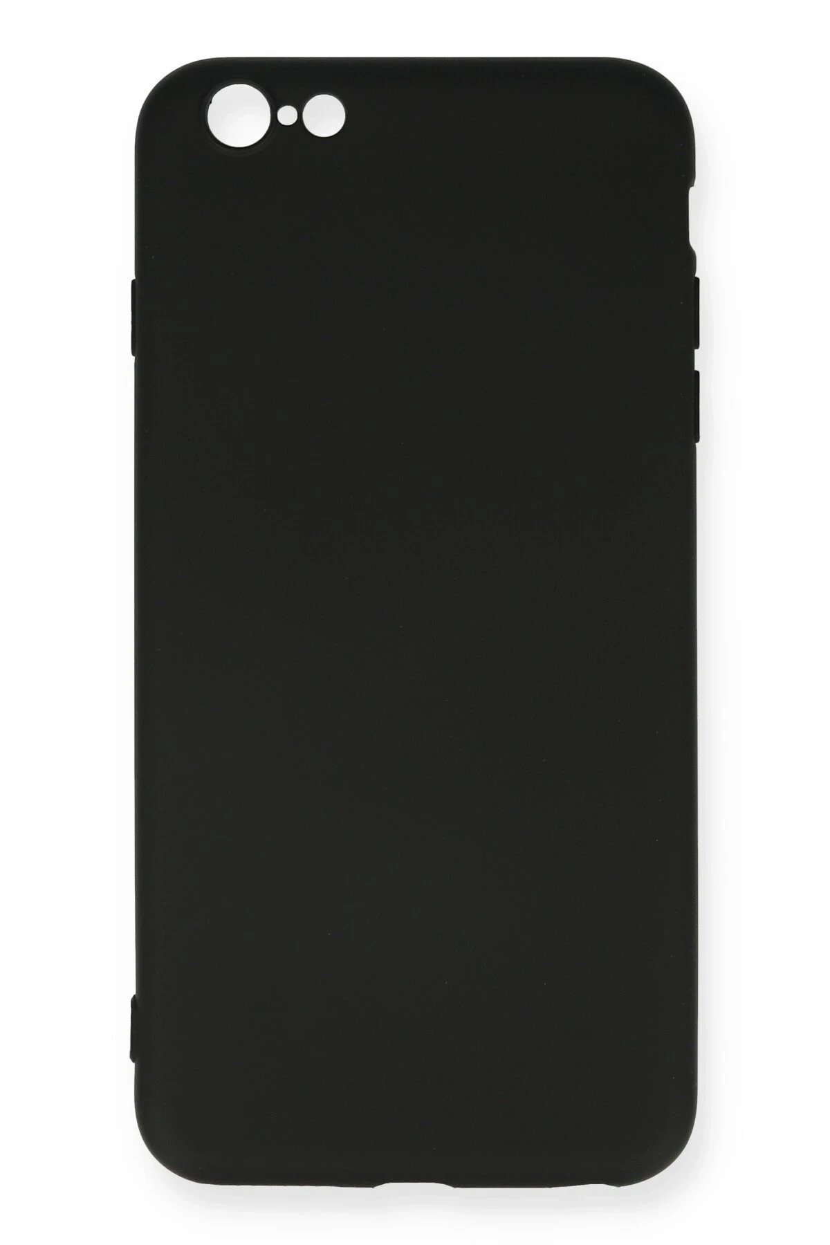 Newface iPhone 6 Plus Kılıf Nano içi Kadife Silikon - Siyah