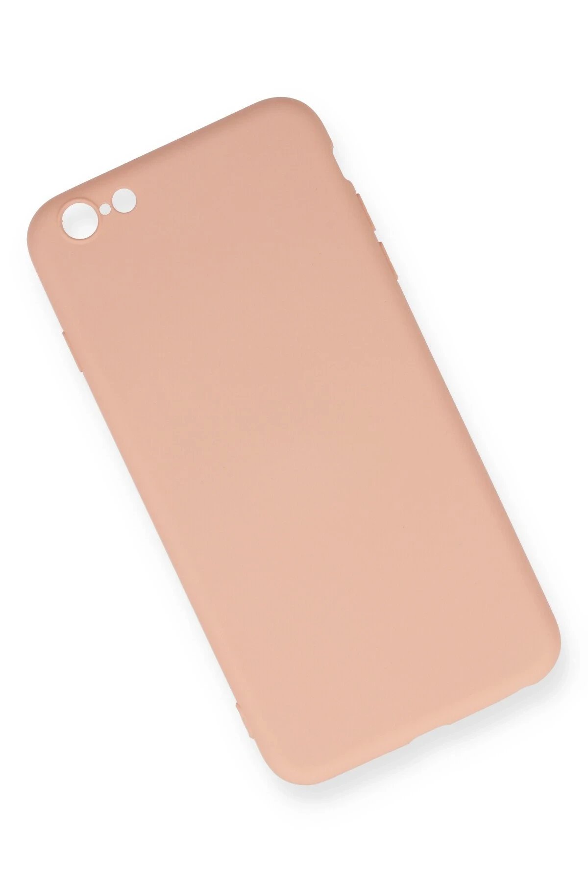 Newface iPhone 6 Plus Kılıf Nano içi Kadife Silikon - Pudra