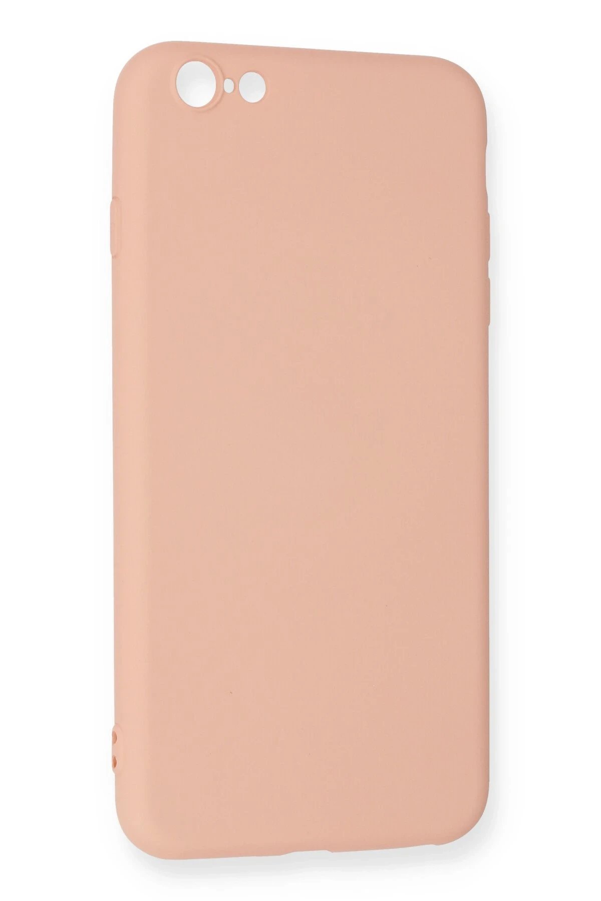 Newface iPhone 6 Plus Kılıf Nano içi Kadife Silikon - Pudra