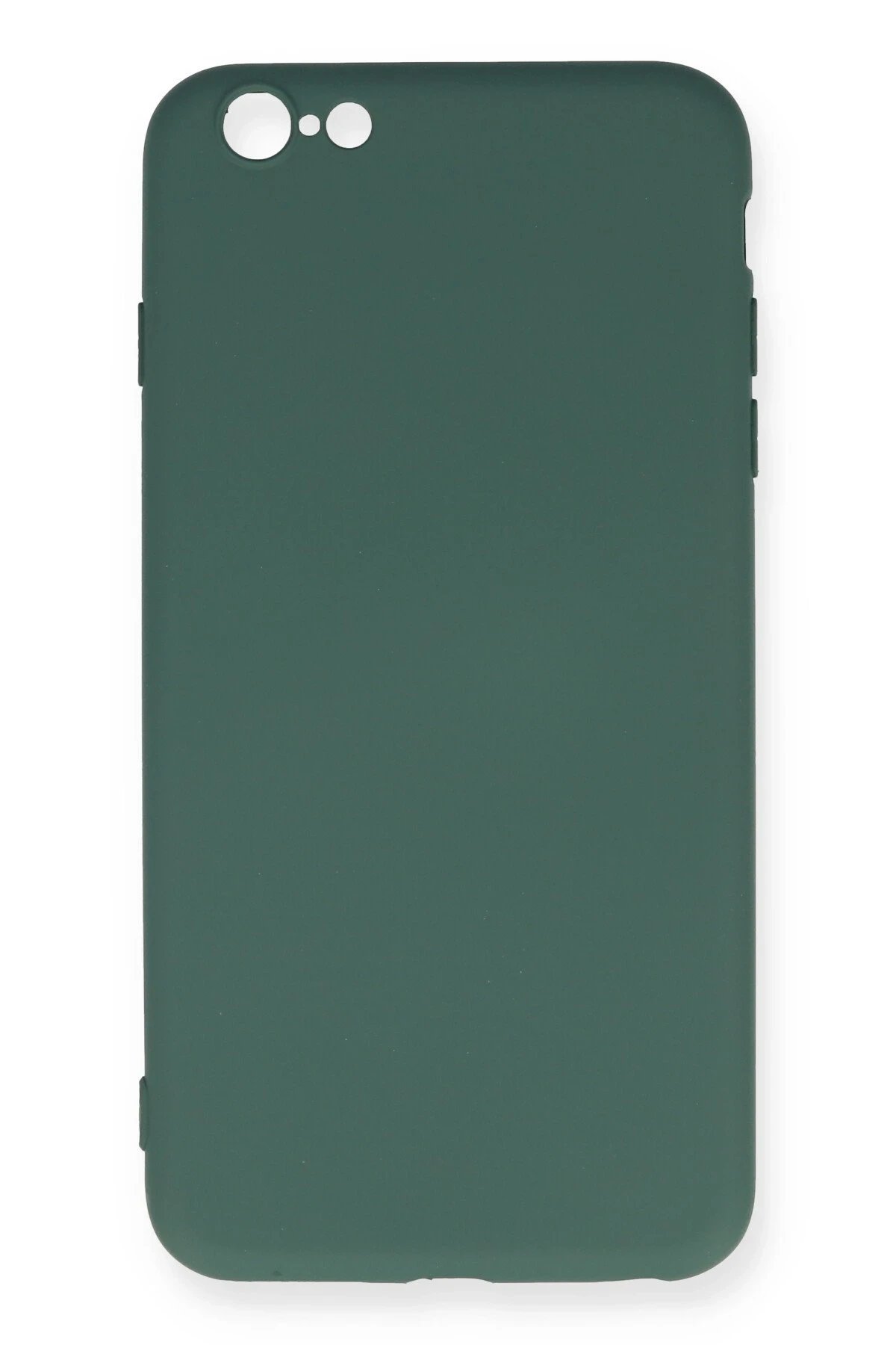 Newface iPhone 6 Plus Kılıf Nano içi Kadife Silikon - Koyu Yeşil