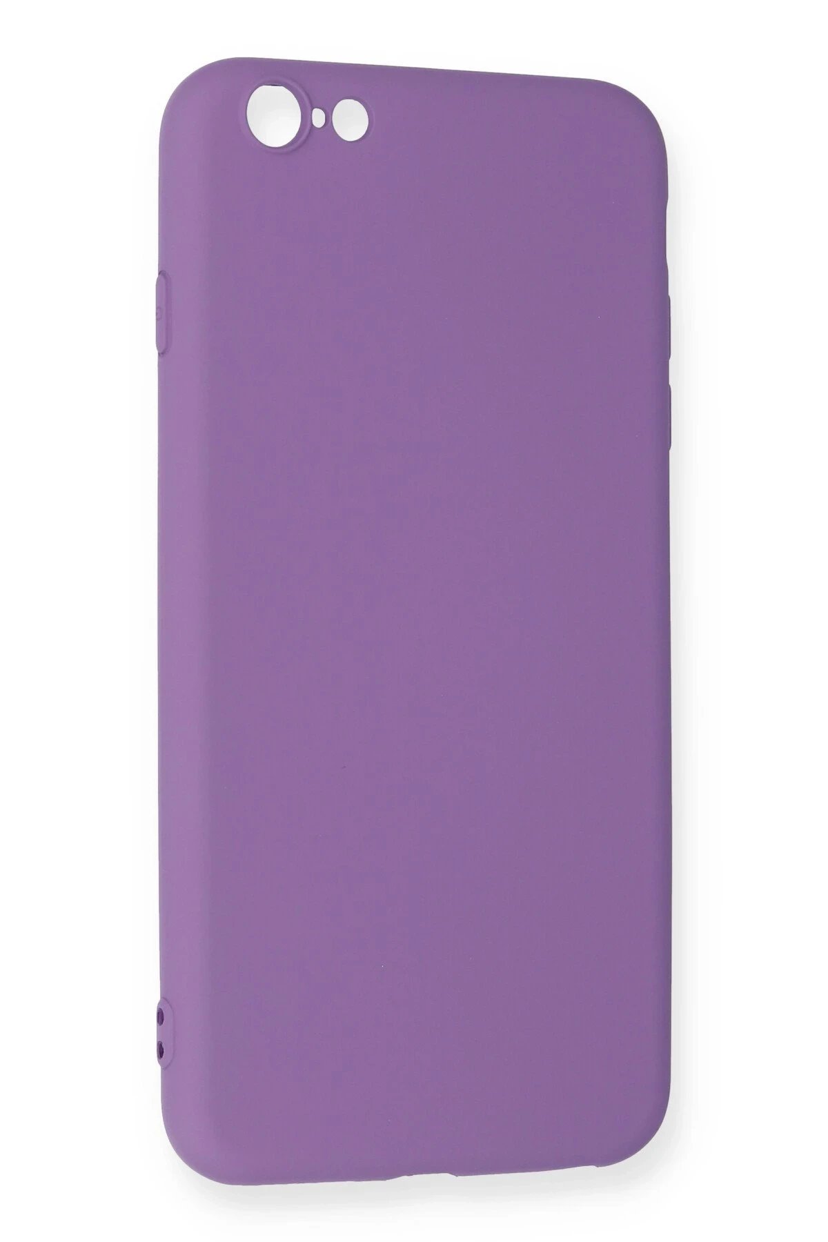 Newface iPhone 6 Plus Kılıf Nano içi Kadife Silikon - Mor