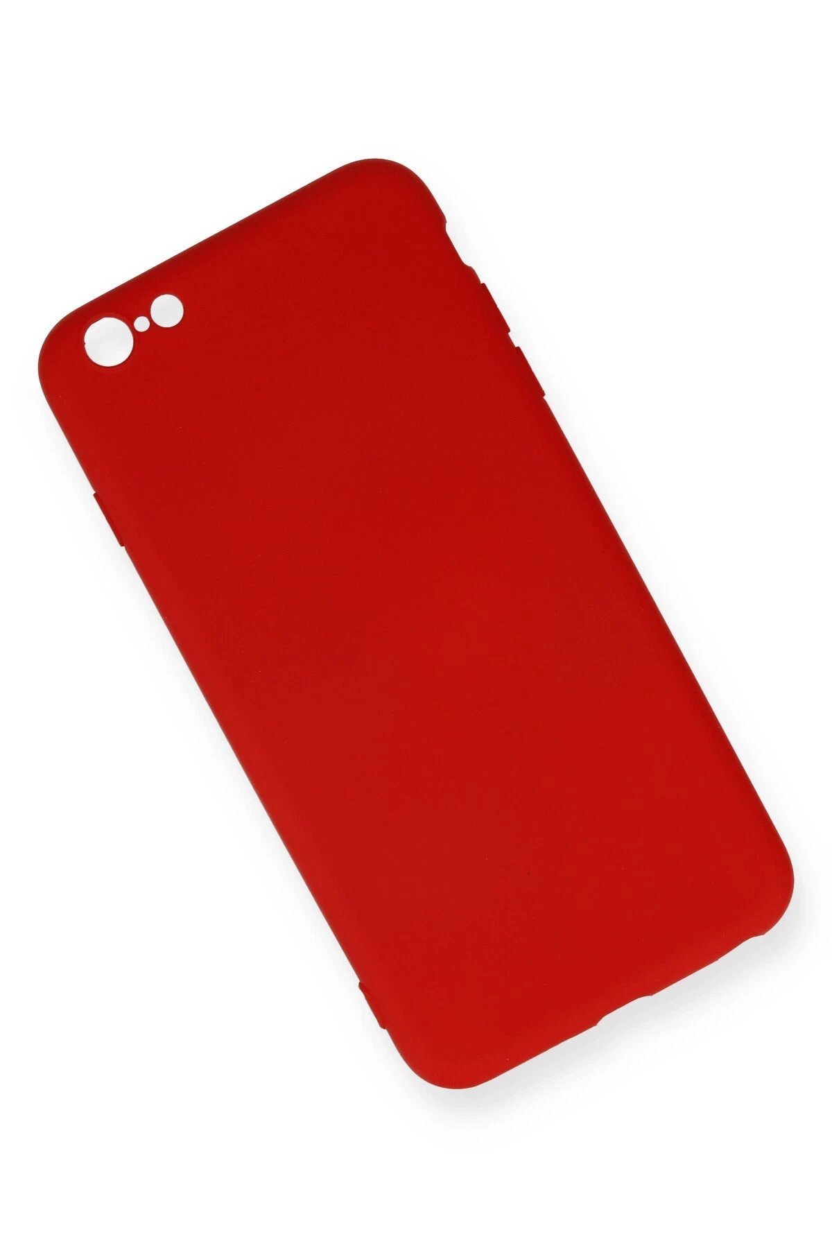 Newface iPhone 6 Plus Kılıf Nano içi Kadife Silikon - Kırmızı