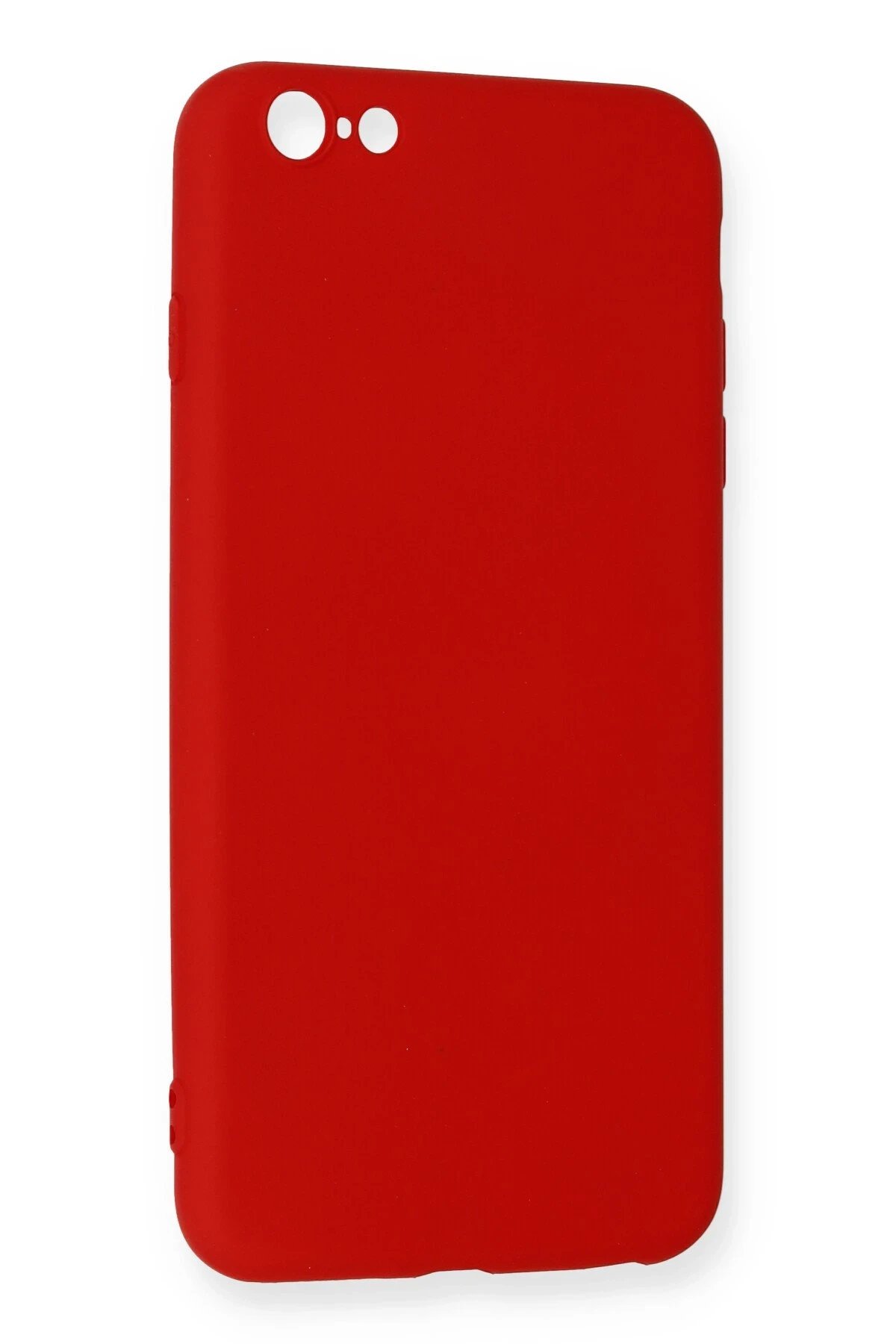 Newface iPhone 6 Plus Kılıf Nano içi Kadife Silikon - Kırmızı