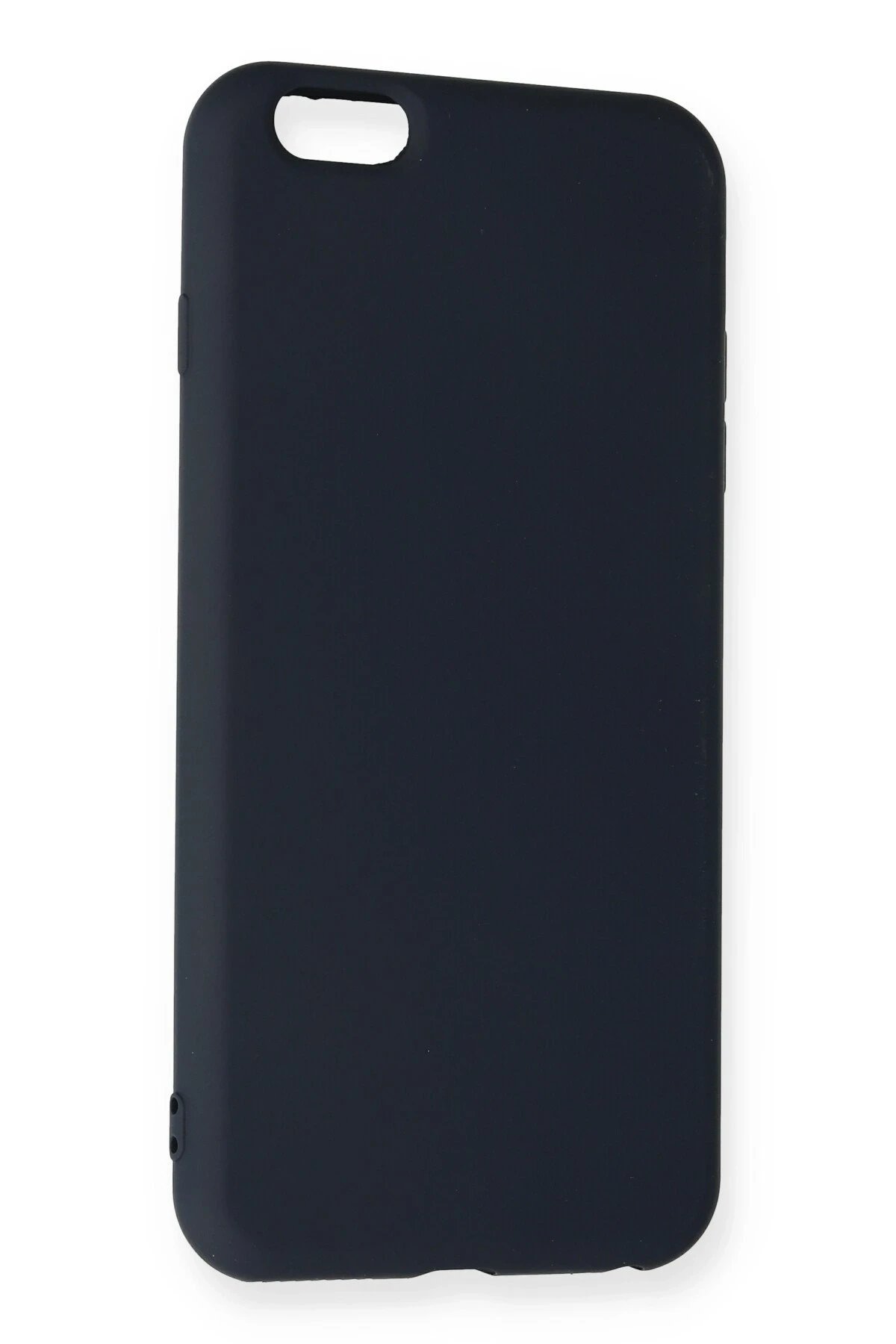 Newface iPhone 6 Plus Kılıf Nano içi Kadife Silikon - Lacivert