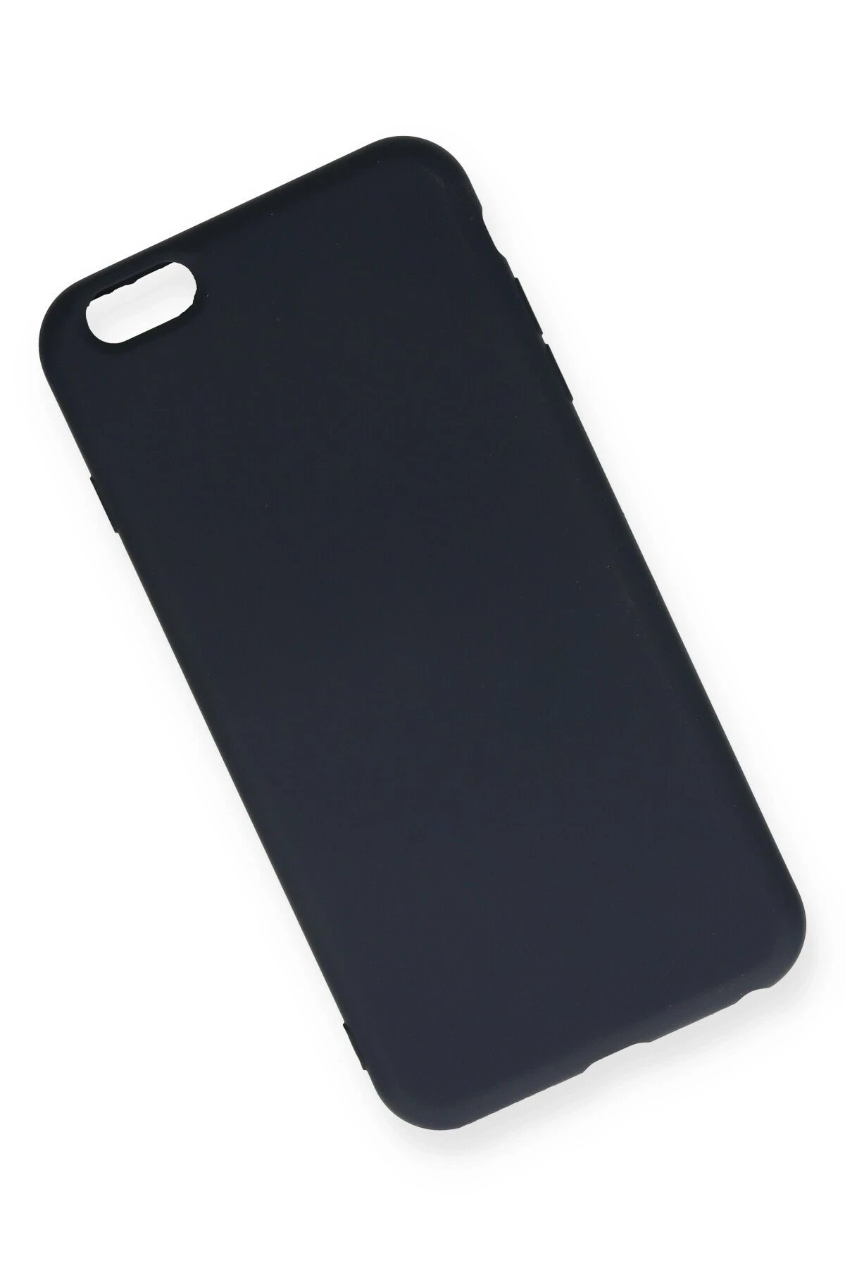 Newface iPhone 6 Plus Kılıf Nano içi Kadife Silikon - Lacivert