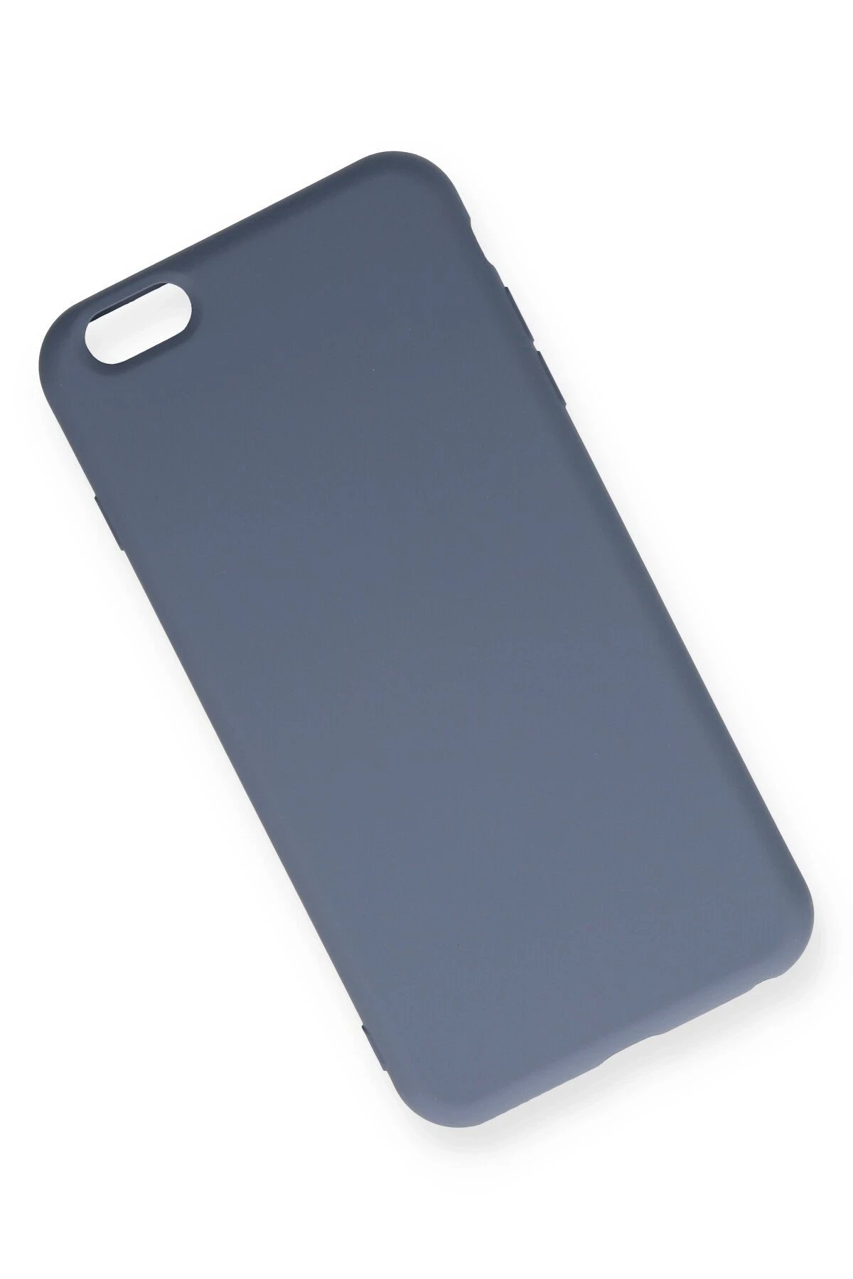 Newface iPhone 6 Plus Kılıf Nano içi Kadife Silikon - Gri