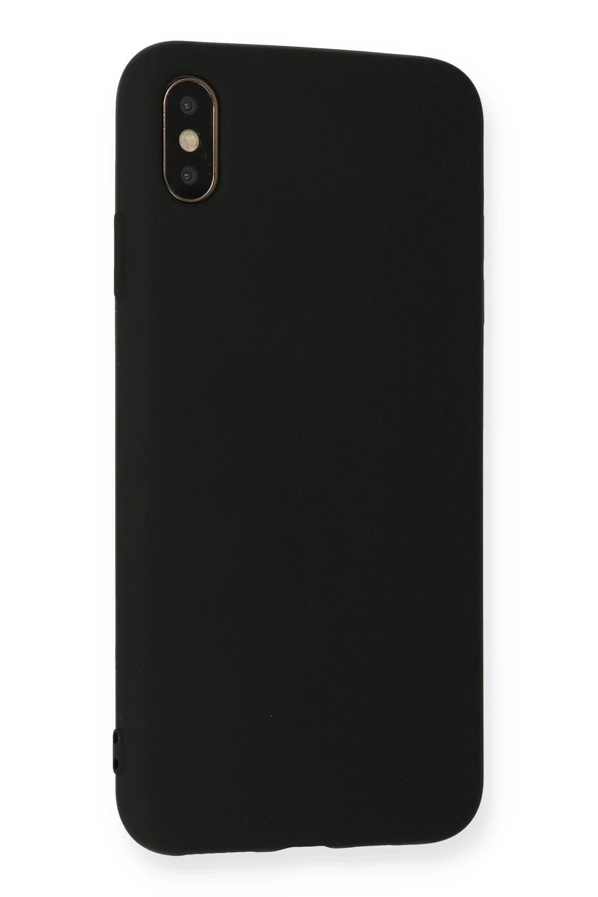 Newface iPhone X Kılıf Nano içi Kadife Silikon - Siyah