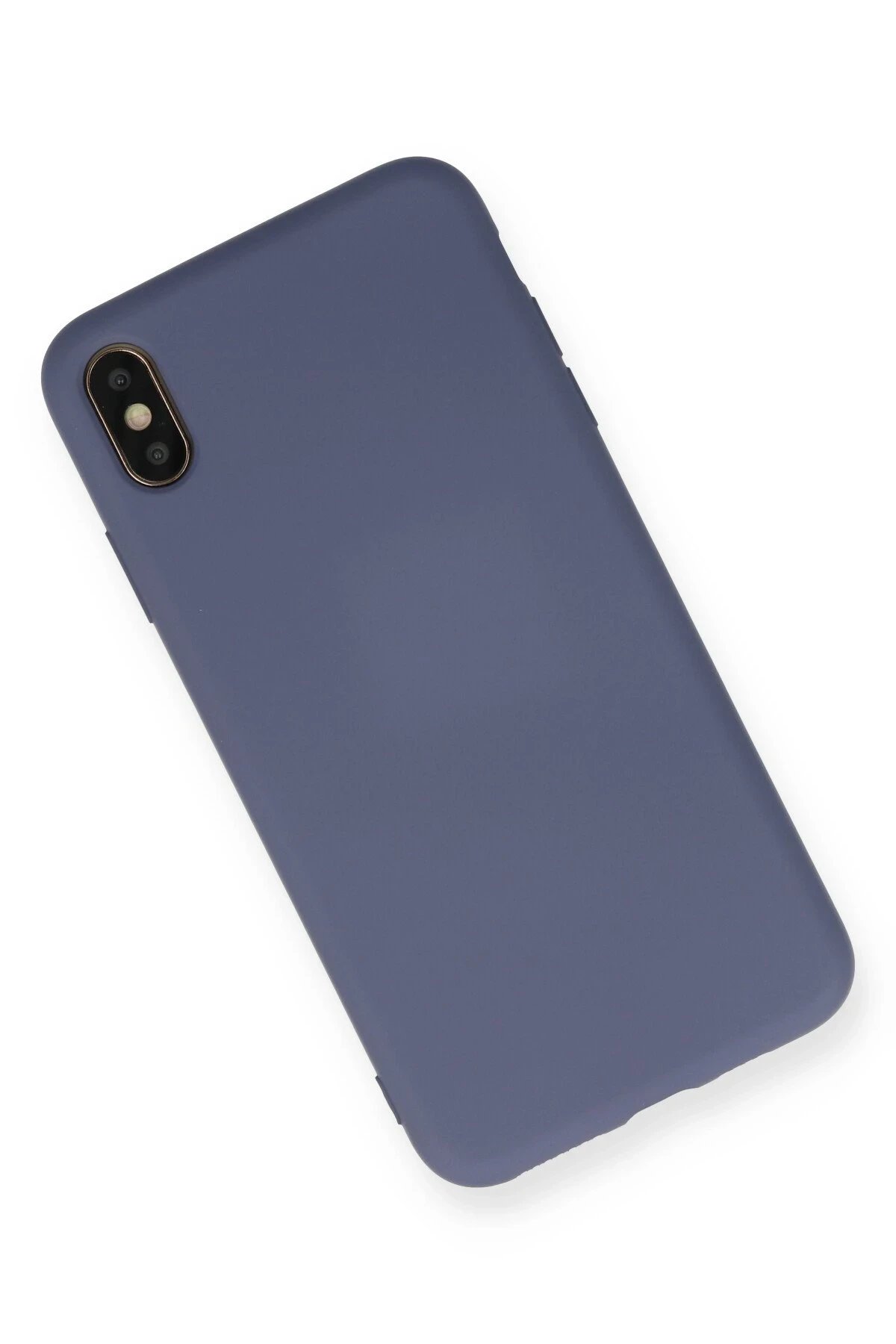 Newface iPhone XS Max Kılıf Nano içi Kadife Silikon - Gri