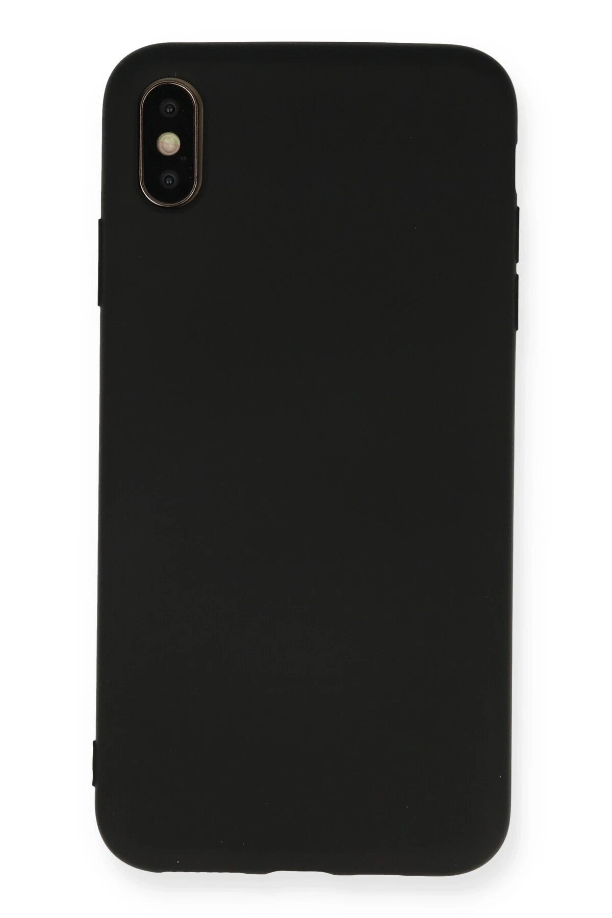 Newface iPhone XS Max Kılıf Nano içi Kadife Silikon - Siyah