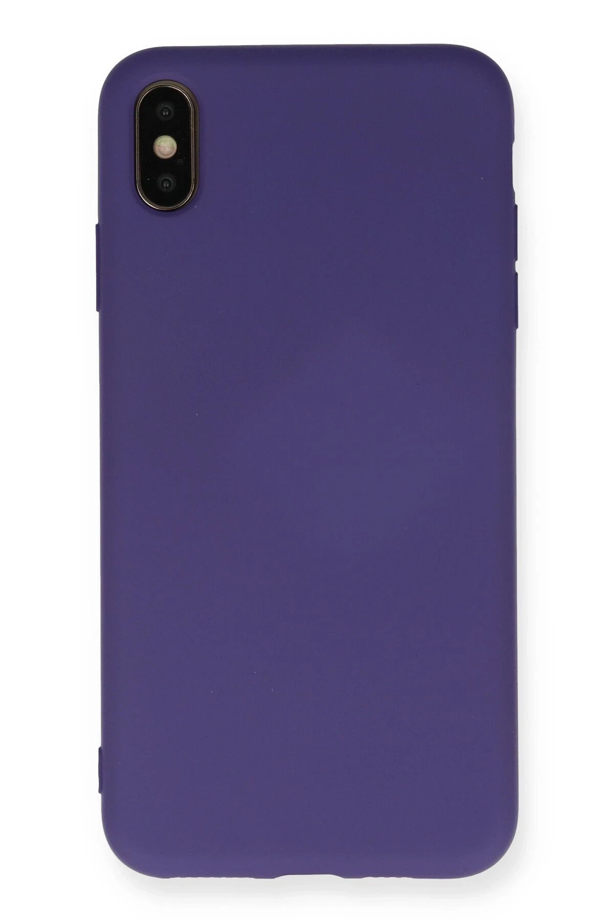 Newface iPhone XS Max Kılıf Nano içi Kadife Silikon - Mor